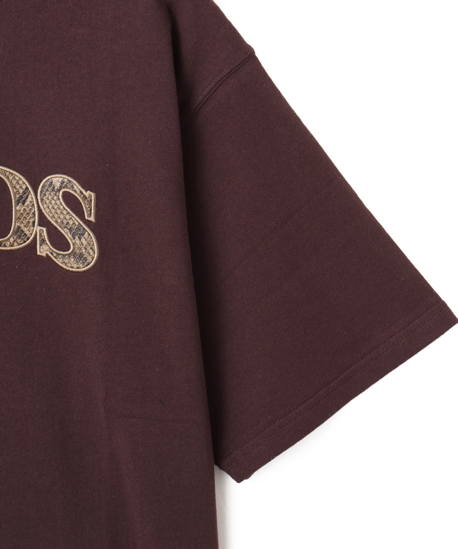 atmos Python Pattern Logo T-shirt BROWNの画像