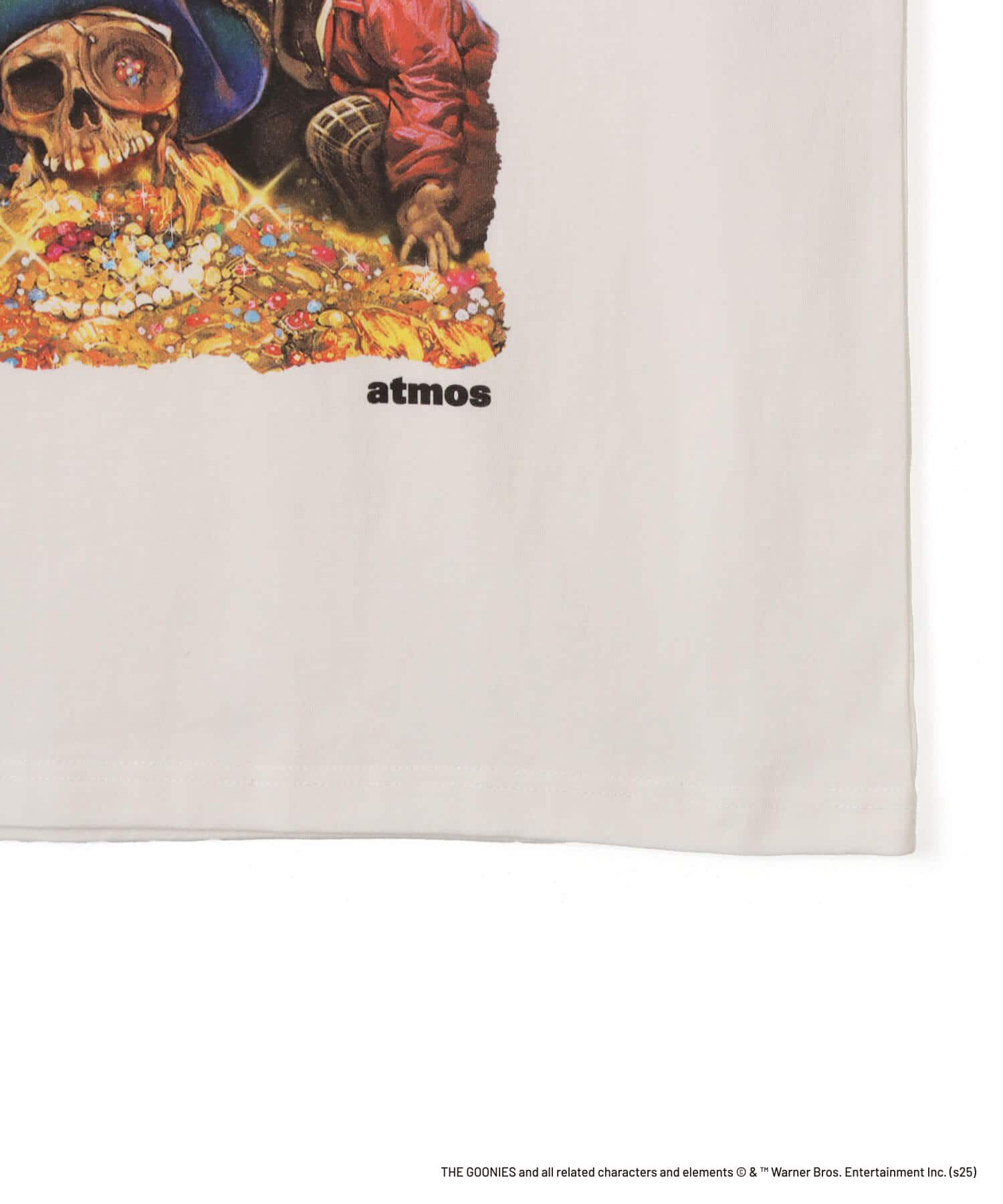 atmos xTHE GOONIES T-shirt WHITEの画像