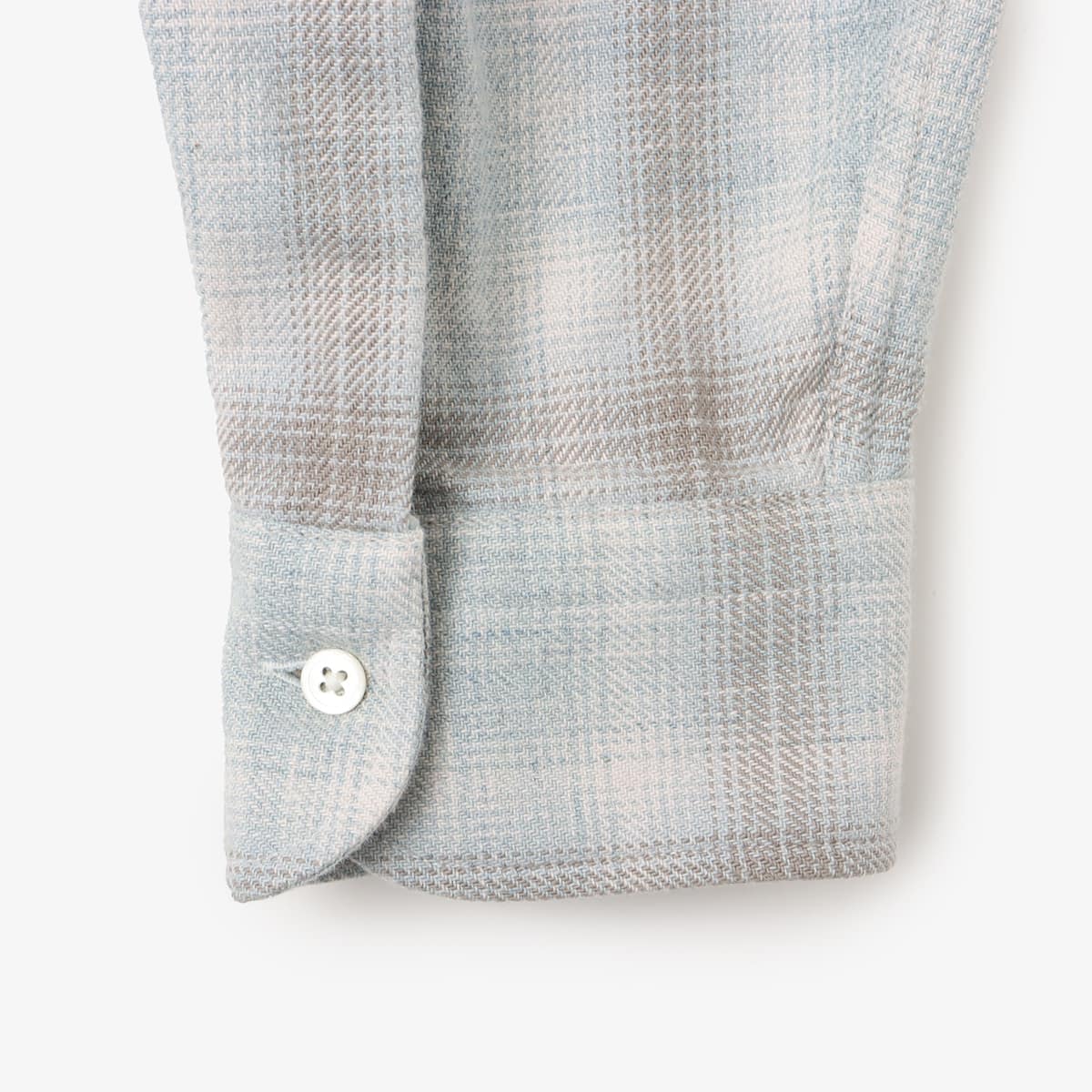 atmos Ombre Check Open Collar Shirt BLUEの画像