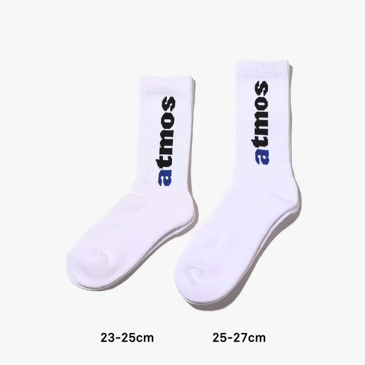atmos JACQUARD LOGO SOCKS WHITEの画像