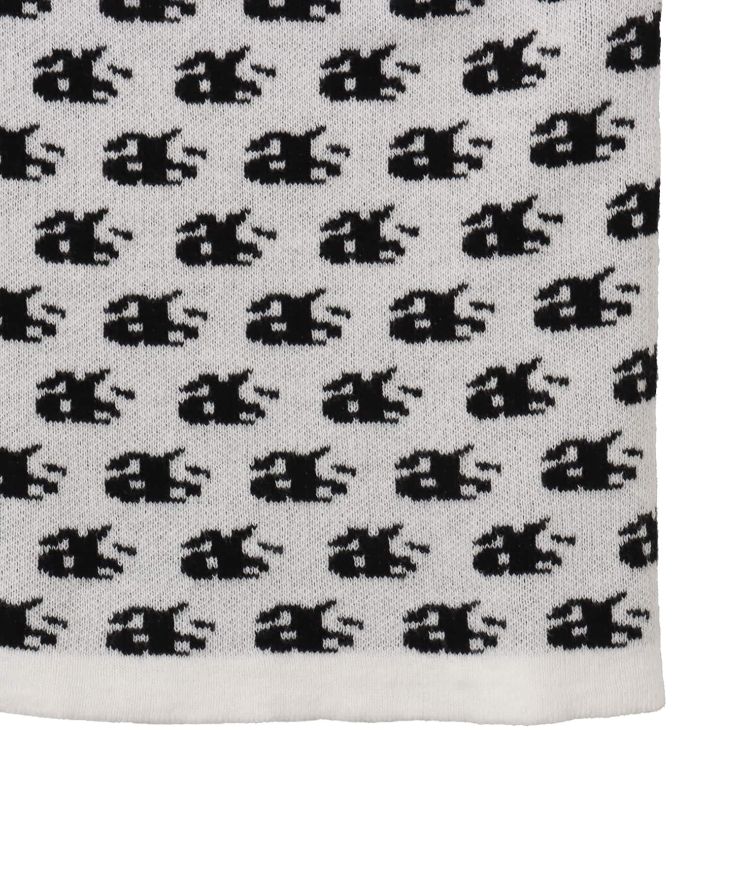 atmos Knit Jacquard Polo WHITEの画像