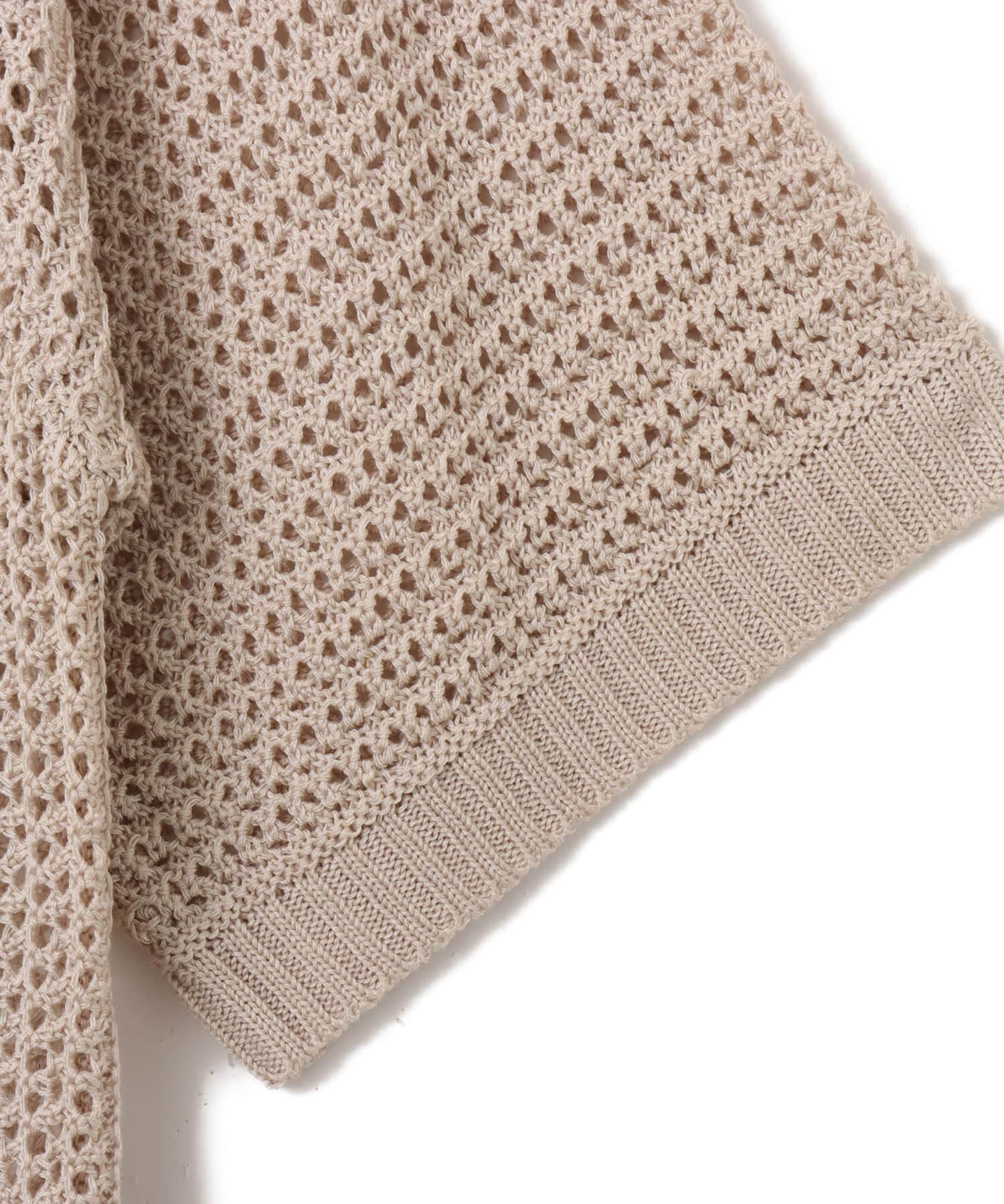 atmos S/S Gradient Knit Shirt BEIGEの画像