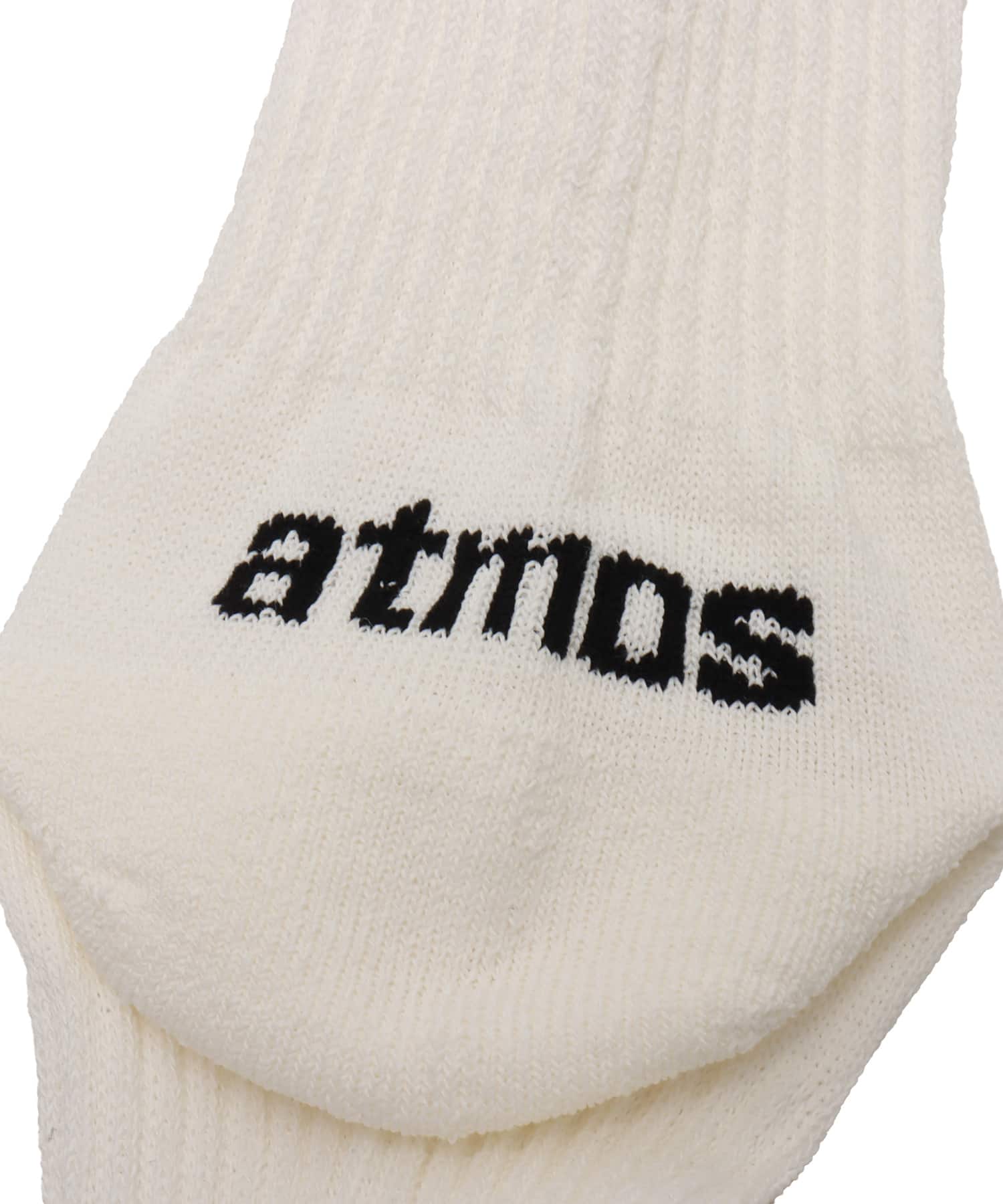 atmos Paper Yarn Quarter Length Socks WHITEの画像