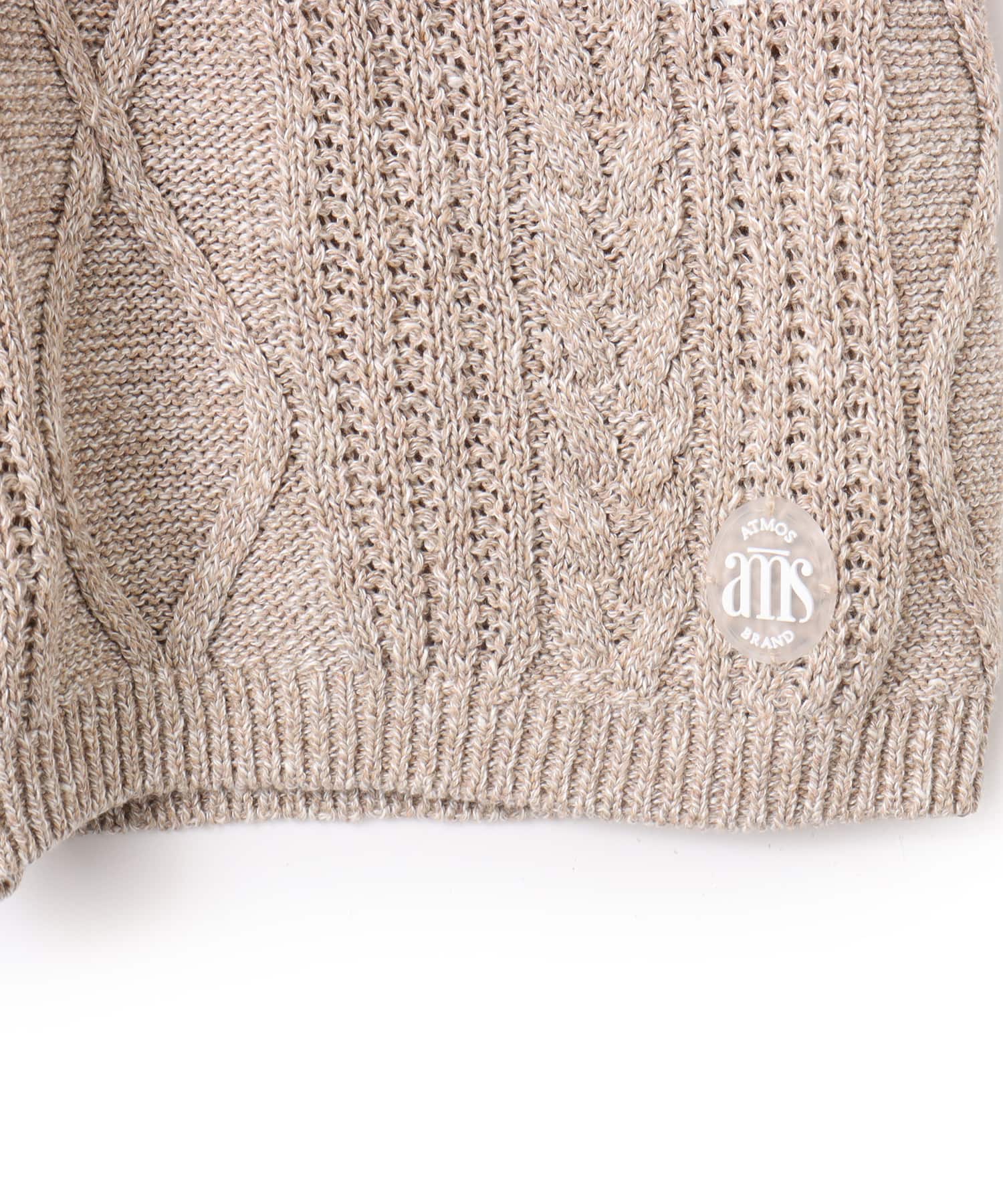 atmos Cable Knit Short Pants BEIGEの画像