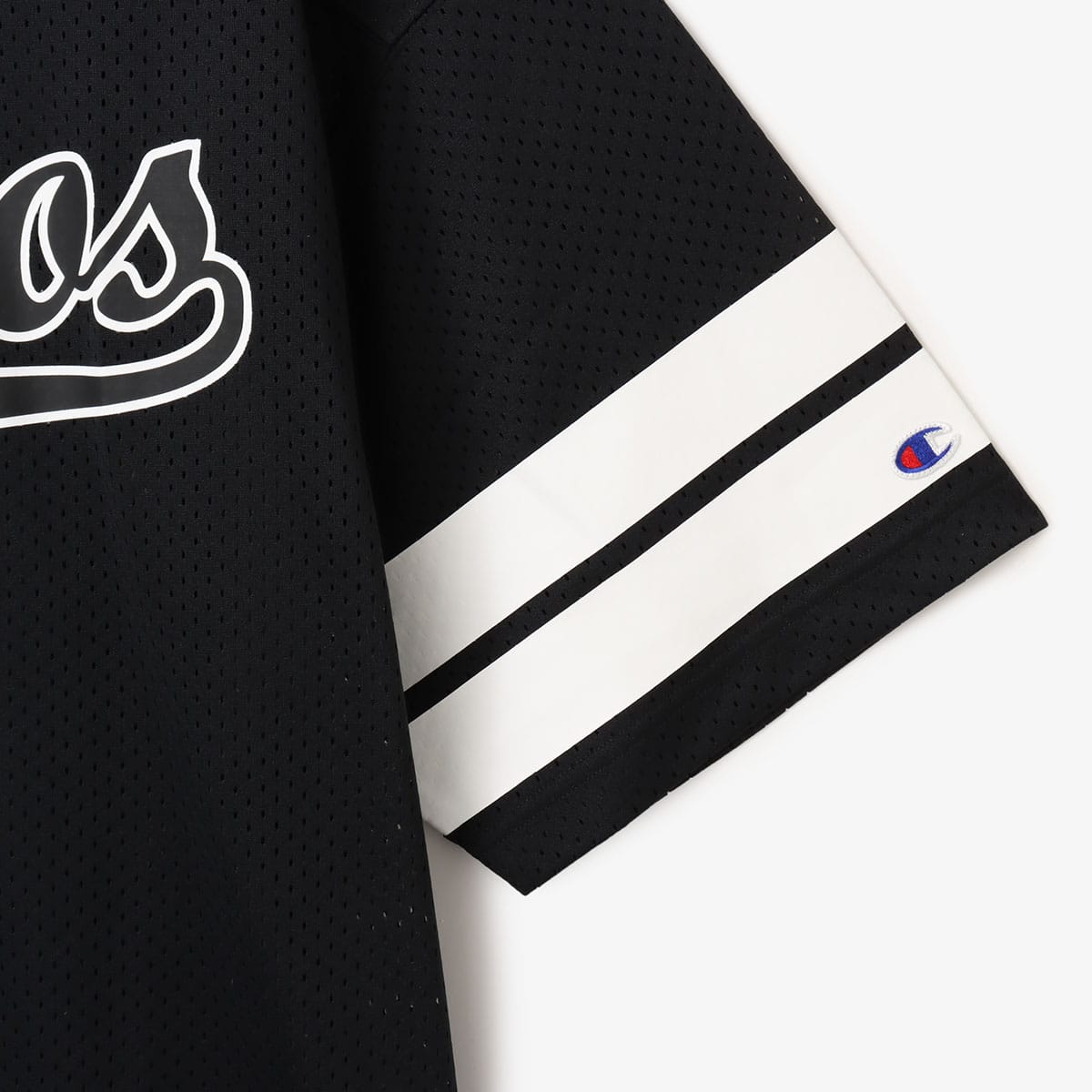 atmos × champion Football T-shirt BLACKの画像