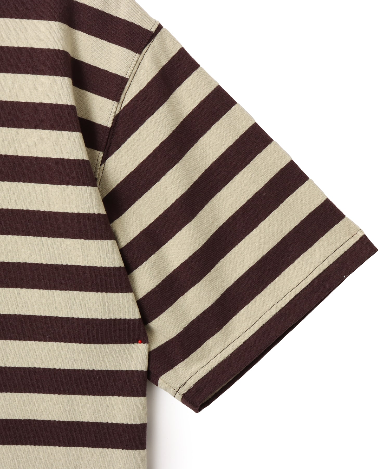 atmos Foam Logo Border T-shirt BROWNの画像