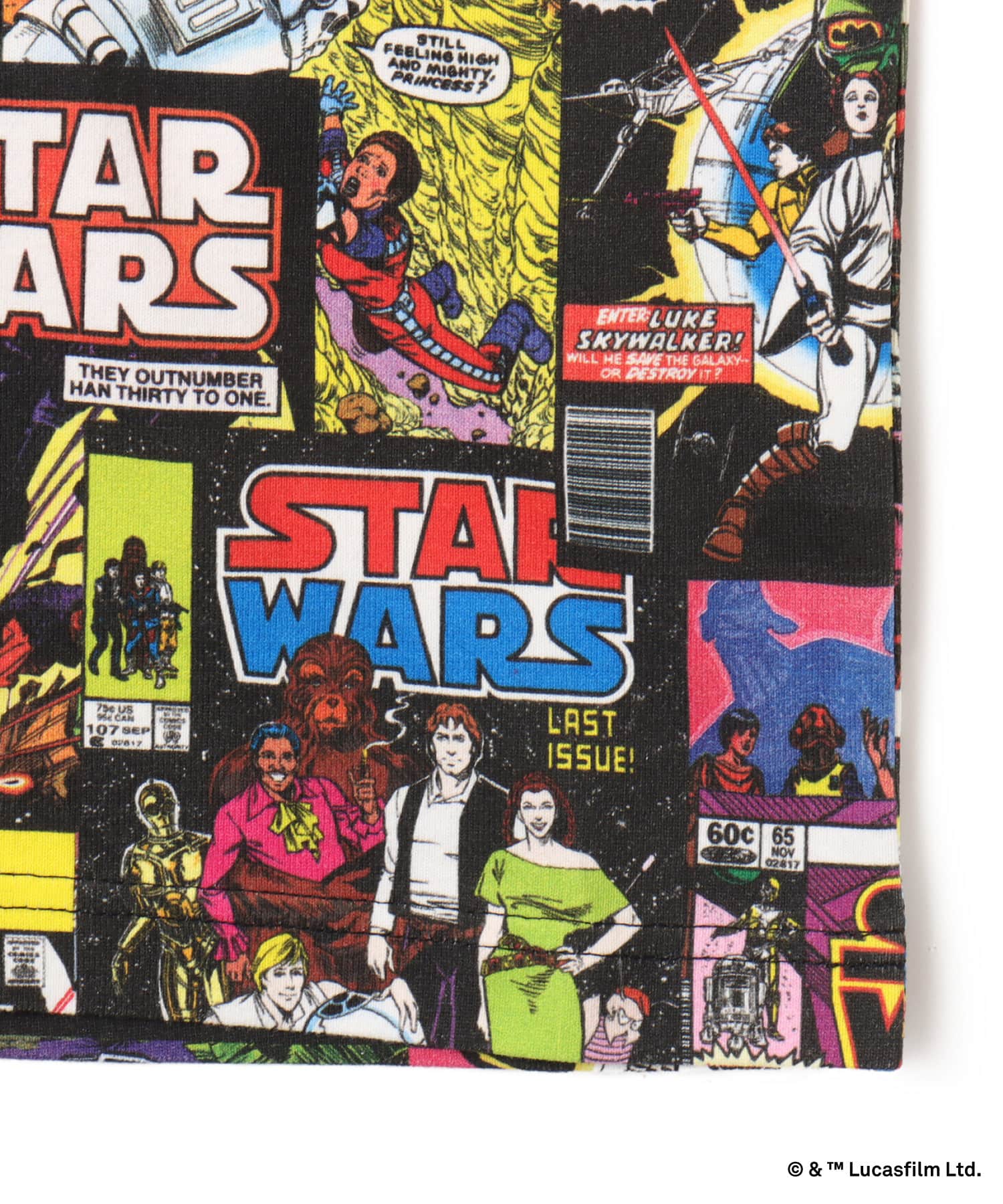 atmos [STAR WARS] Comic Cover Pattern T-shirt MULTIの画像
