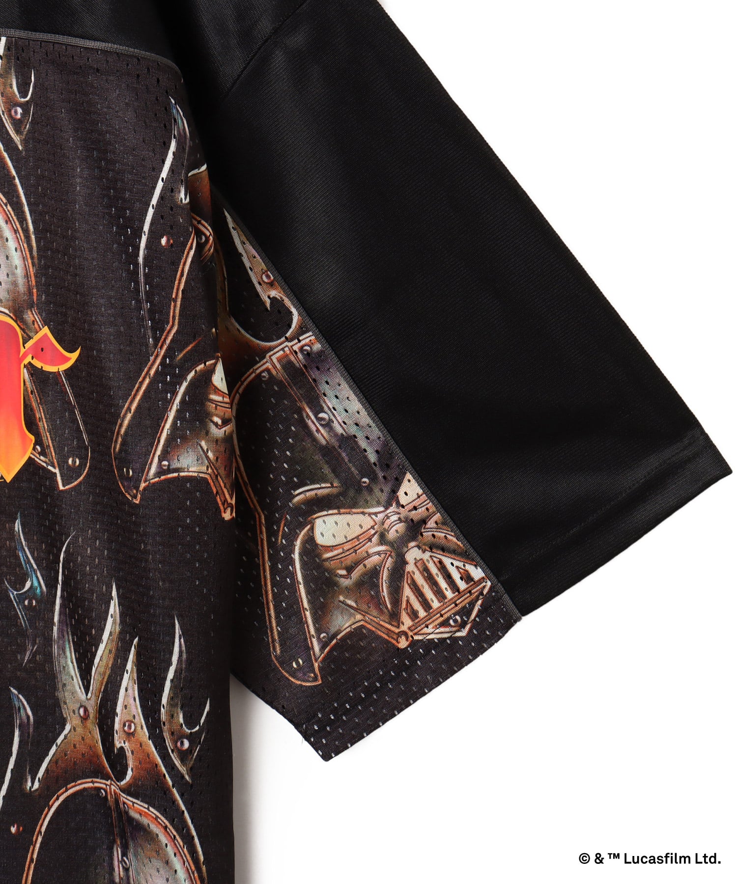 atmos [STAR WARS] Football Shirt BLACKの画像
