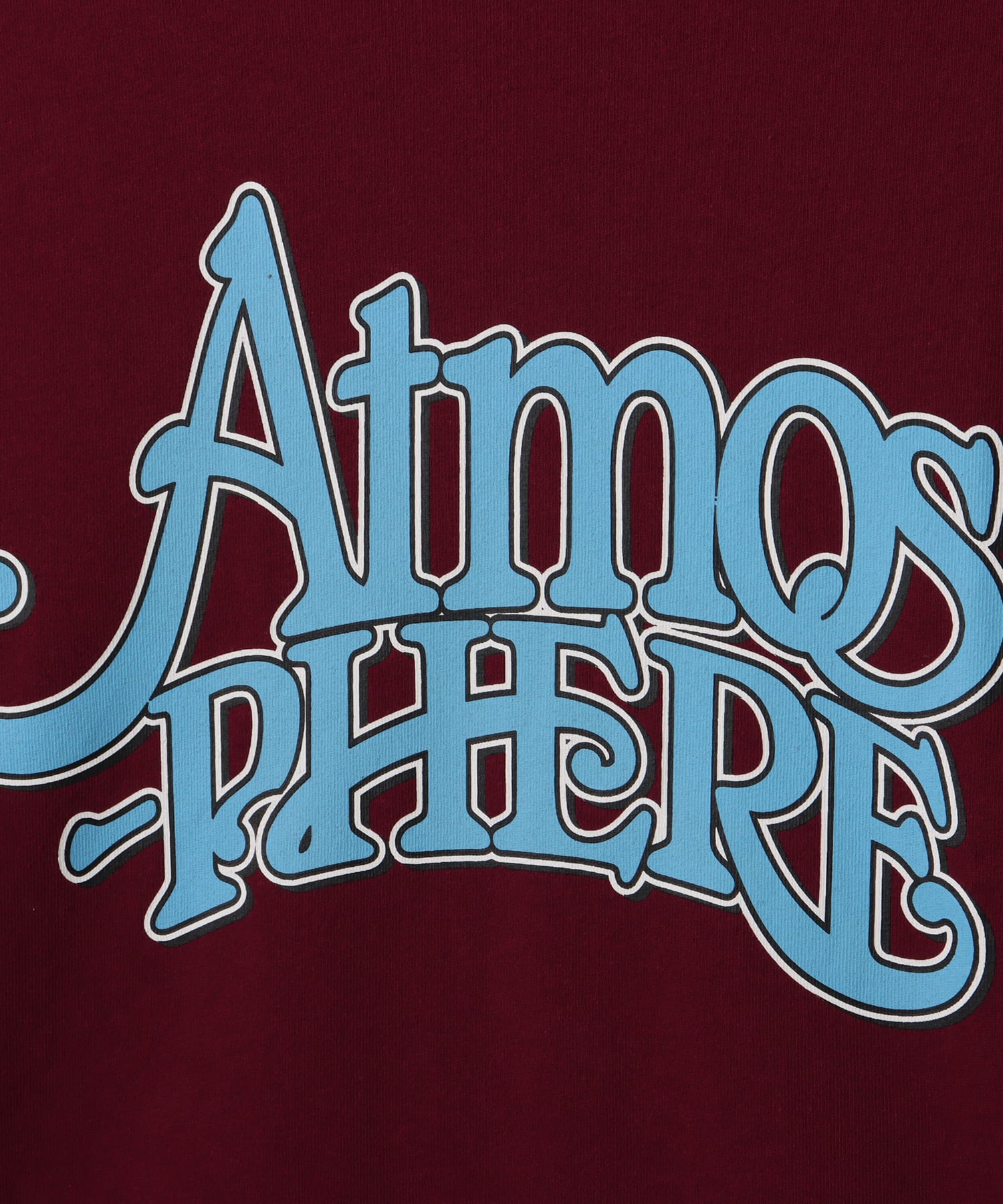atmos atmosphere T-shirt BURGUNDYの画像