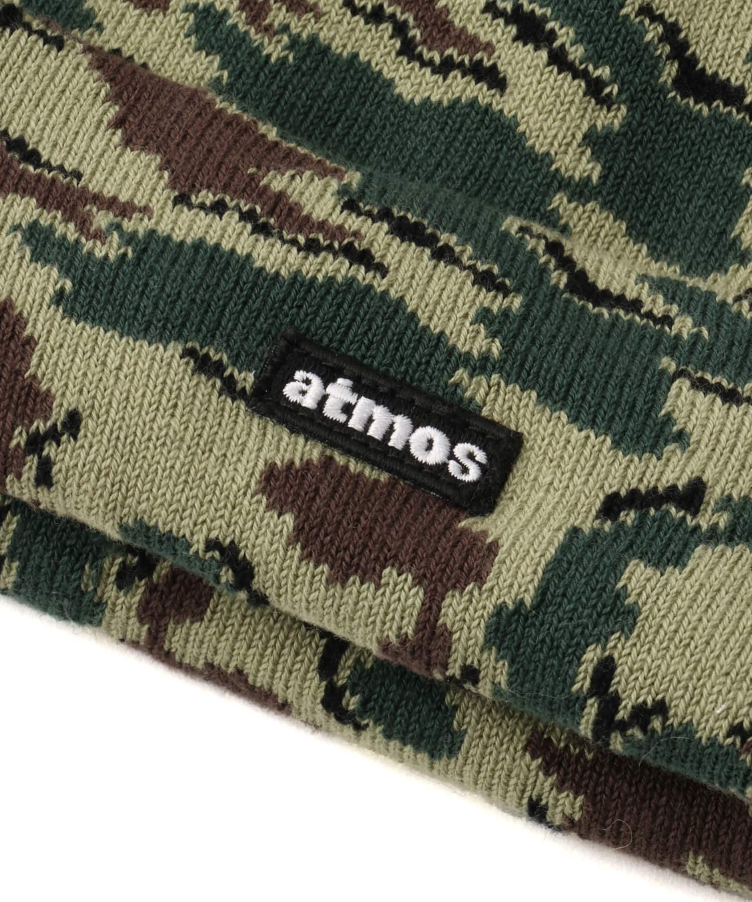 atmos Embroidery Patch Beanie CAMOUFLAGE KHAKIの画像