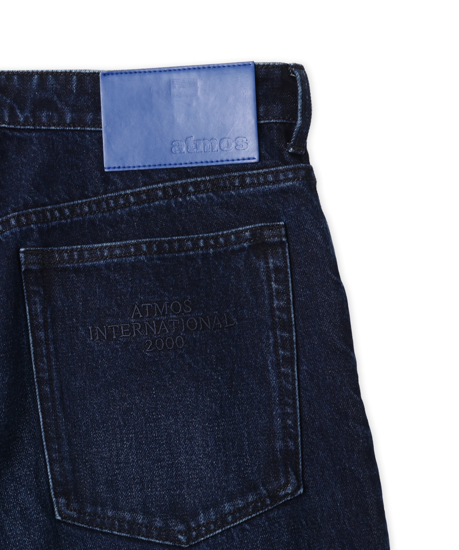 atmos Vintage Finish Denim Pants BLUEの画像