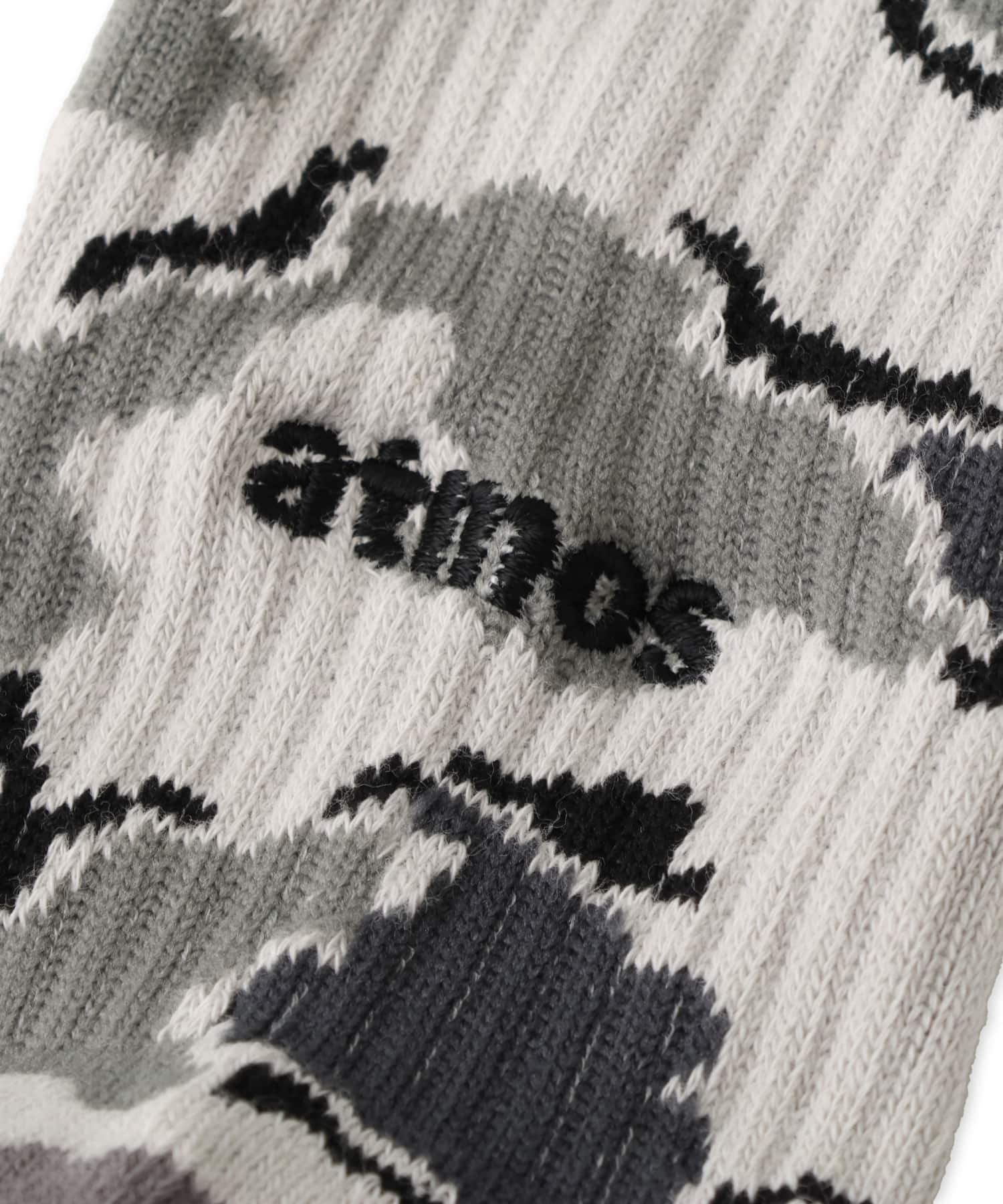 atmos Jacquard Camo Socks CAMOUFLAGE KHAKIの画像