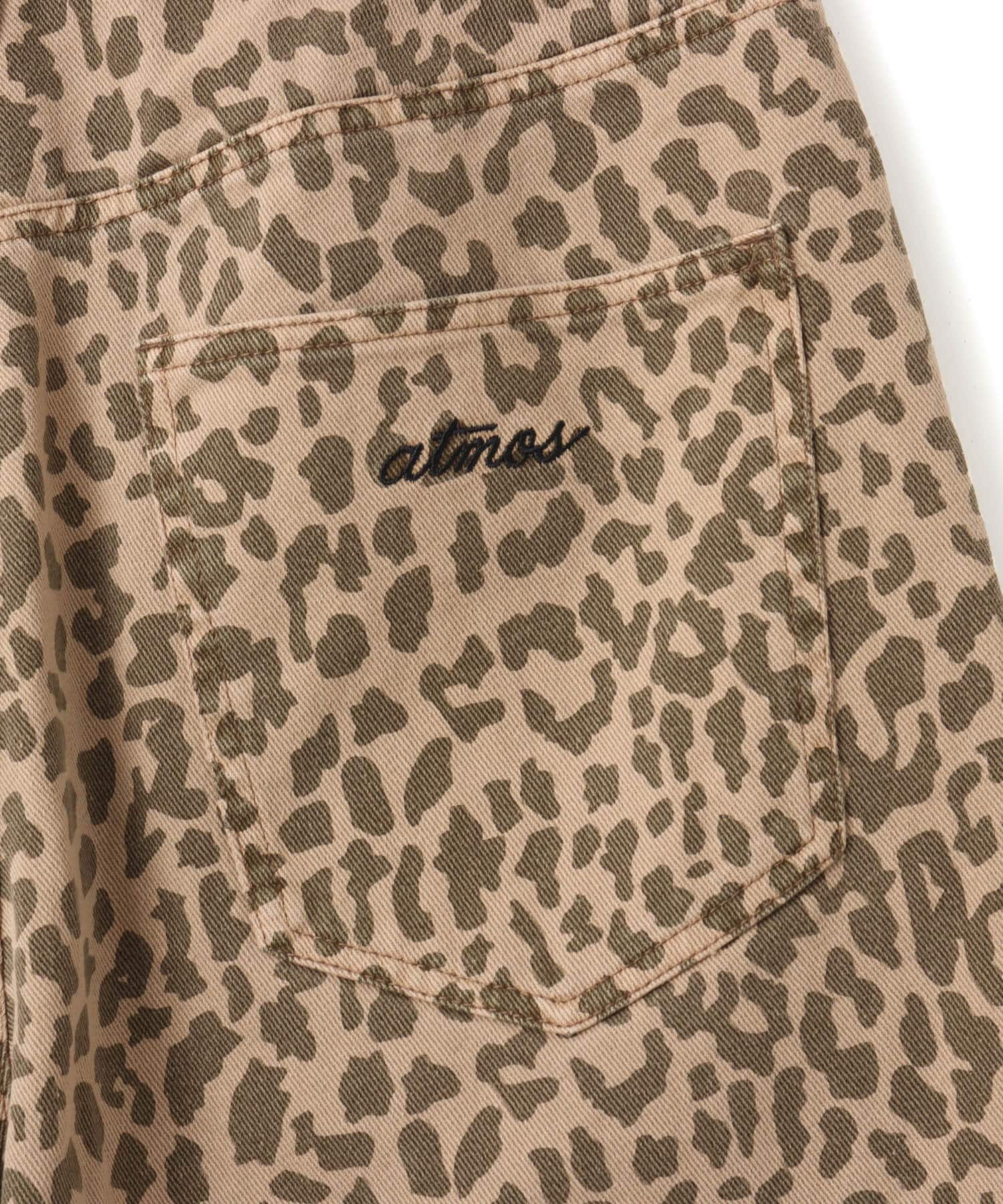 atmos Leopard Pattern Baggy Shorts KHAKIの画像