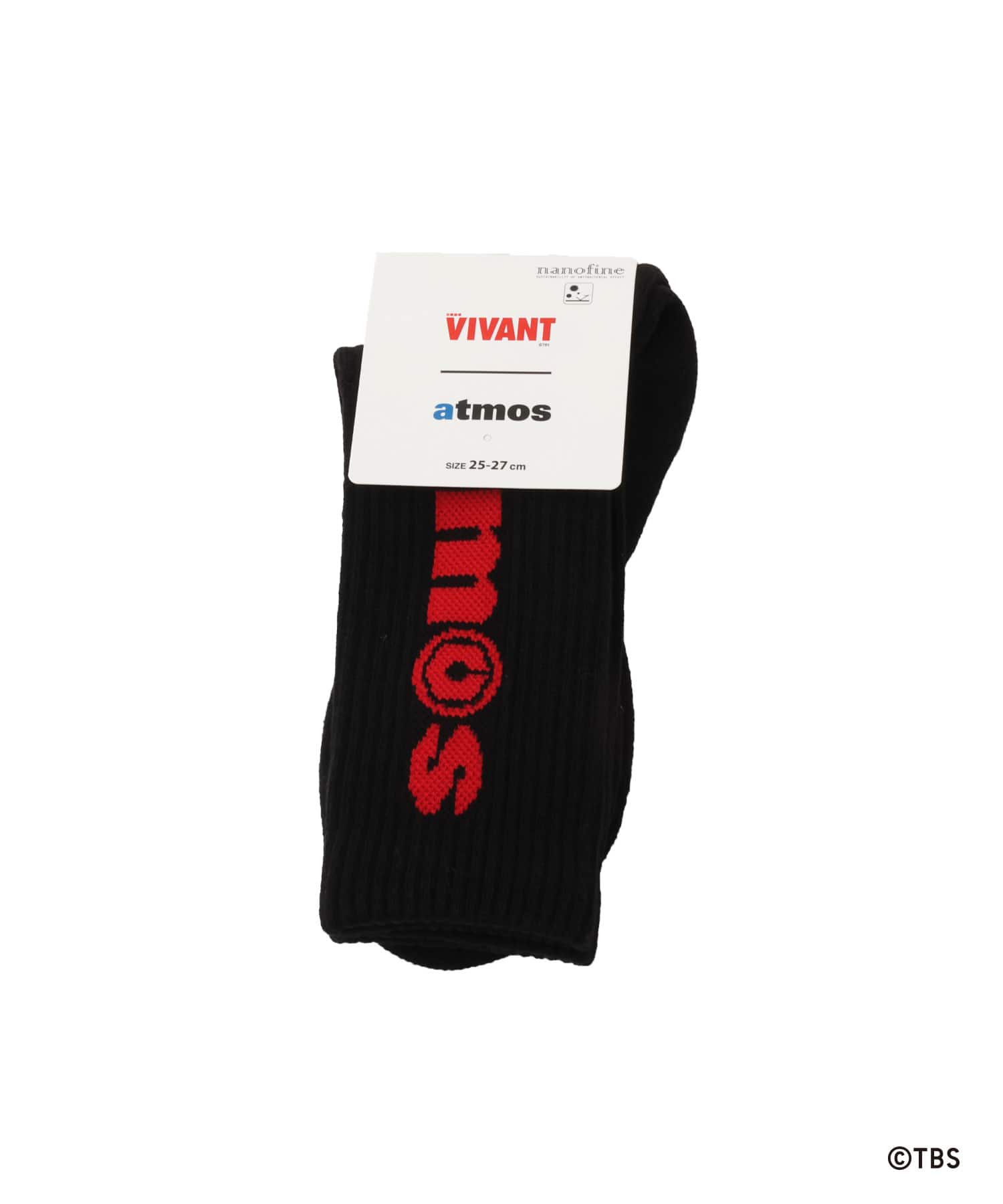 VIVANT x atmos Logo Socks BLACKの画像