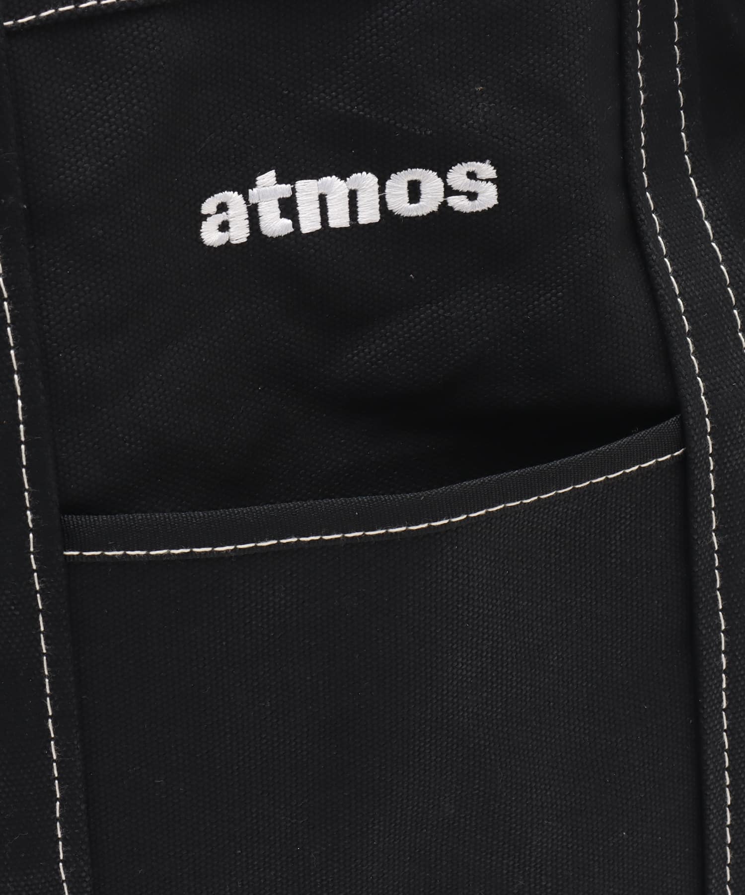 atmos Canvas Tote Bag BLACKの画像