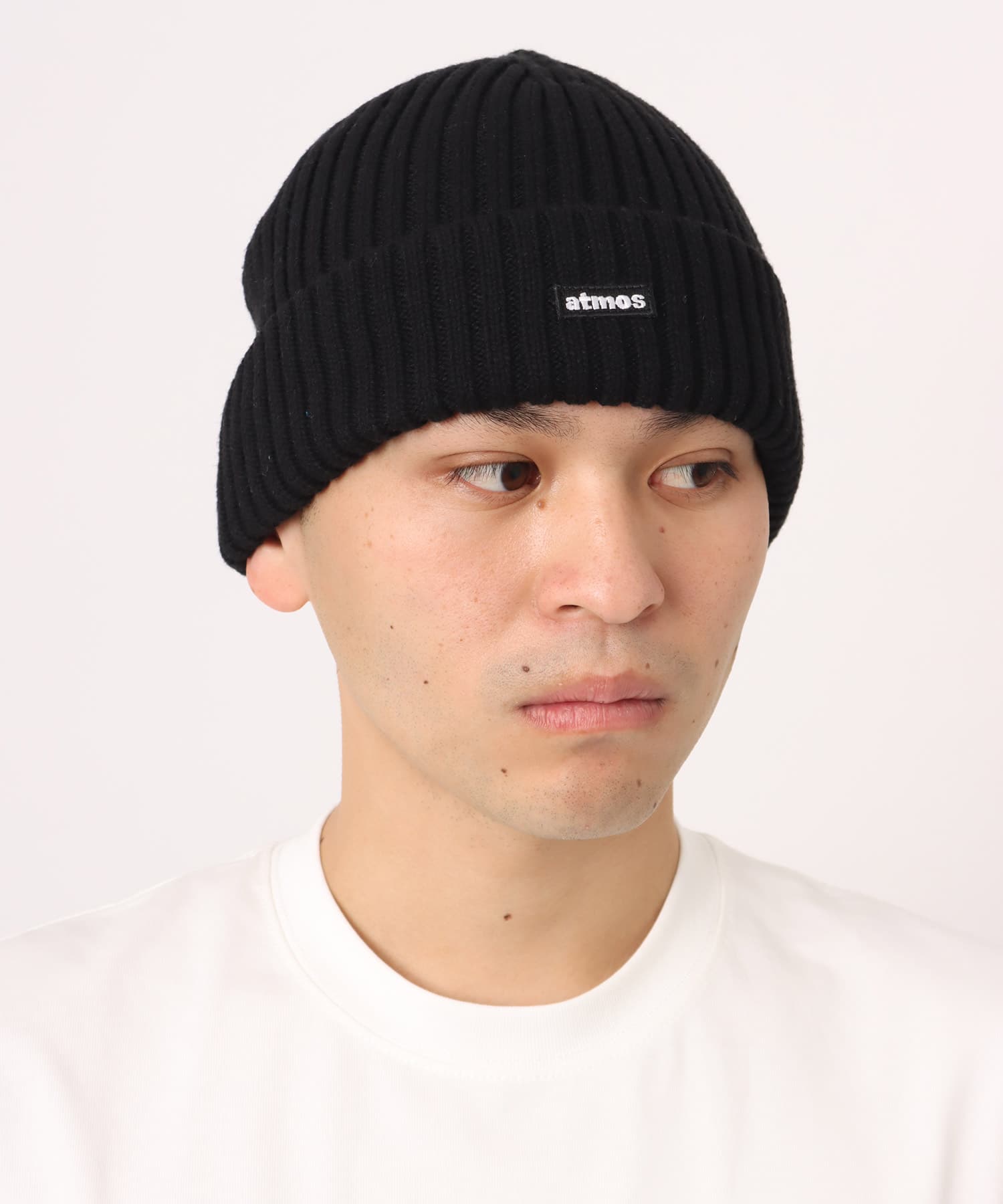 atmos Cotton Knit Cap BLACKの画像