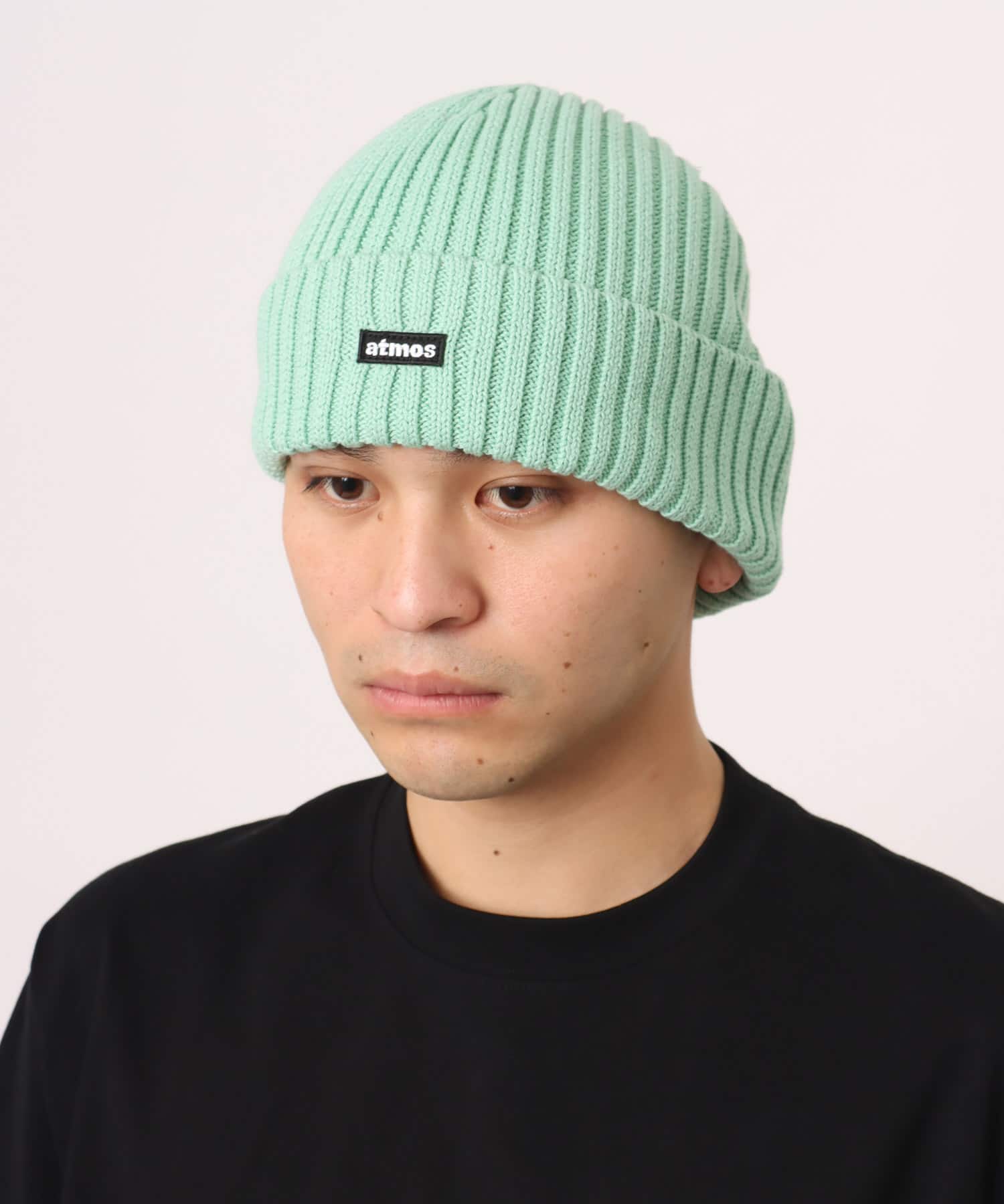 atmos Cotton Knit Cap MINTの画像