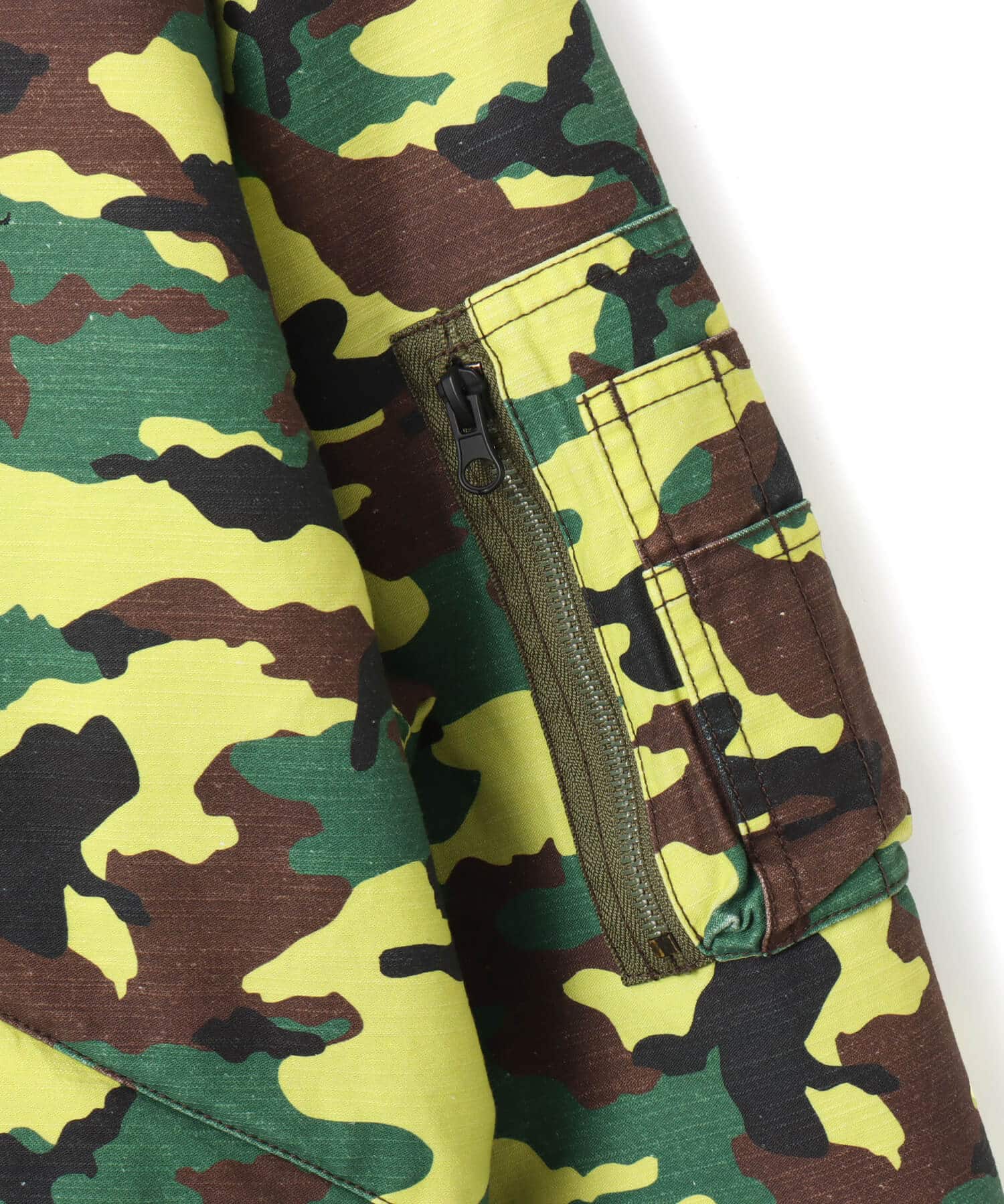 atmos Reversible Flight Jacket YELLOW CAMOUFLAGEの画像