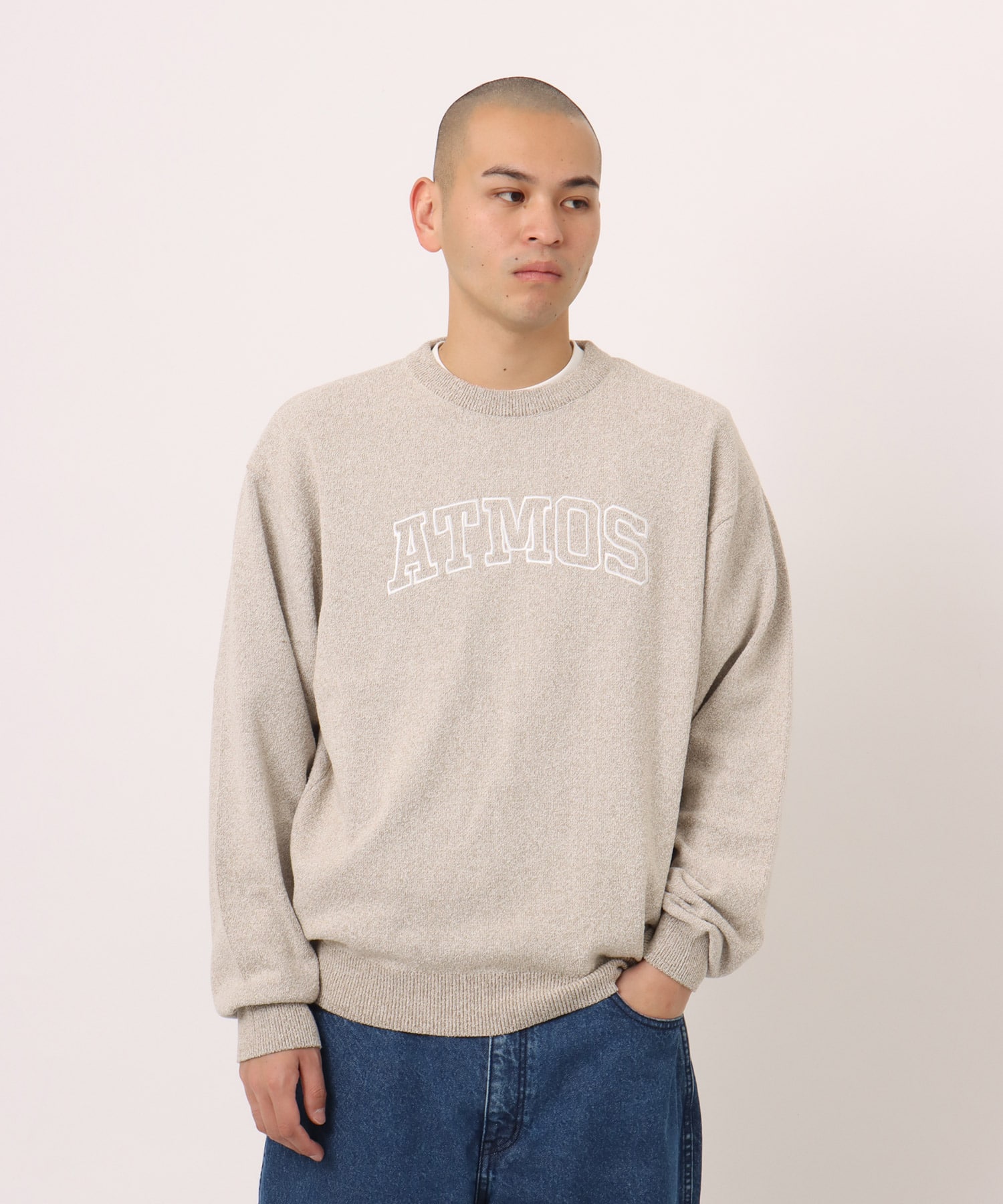 atmos Loop Plating Sweater BEIGEの画像