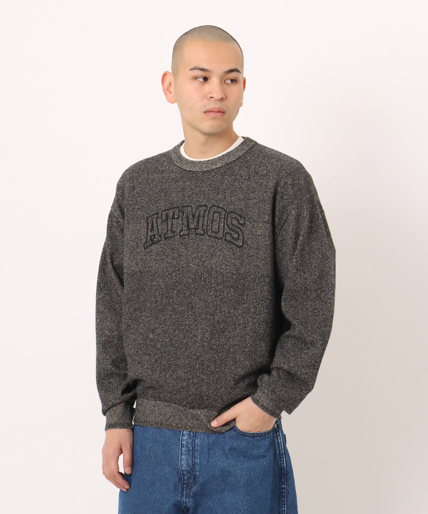 atmos Loop Plating Sweater BLACKの画像