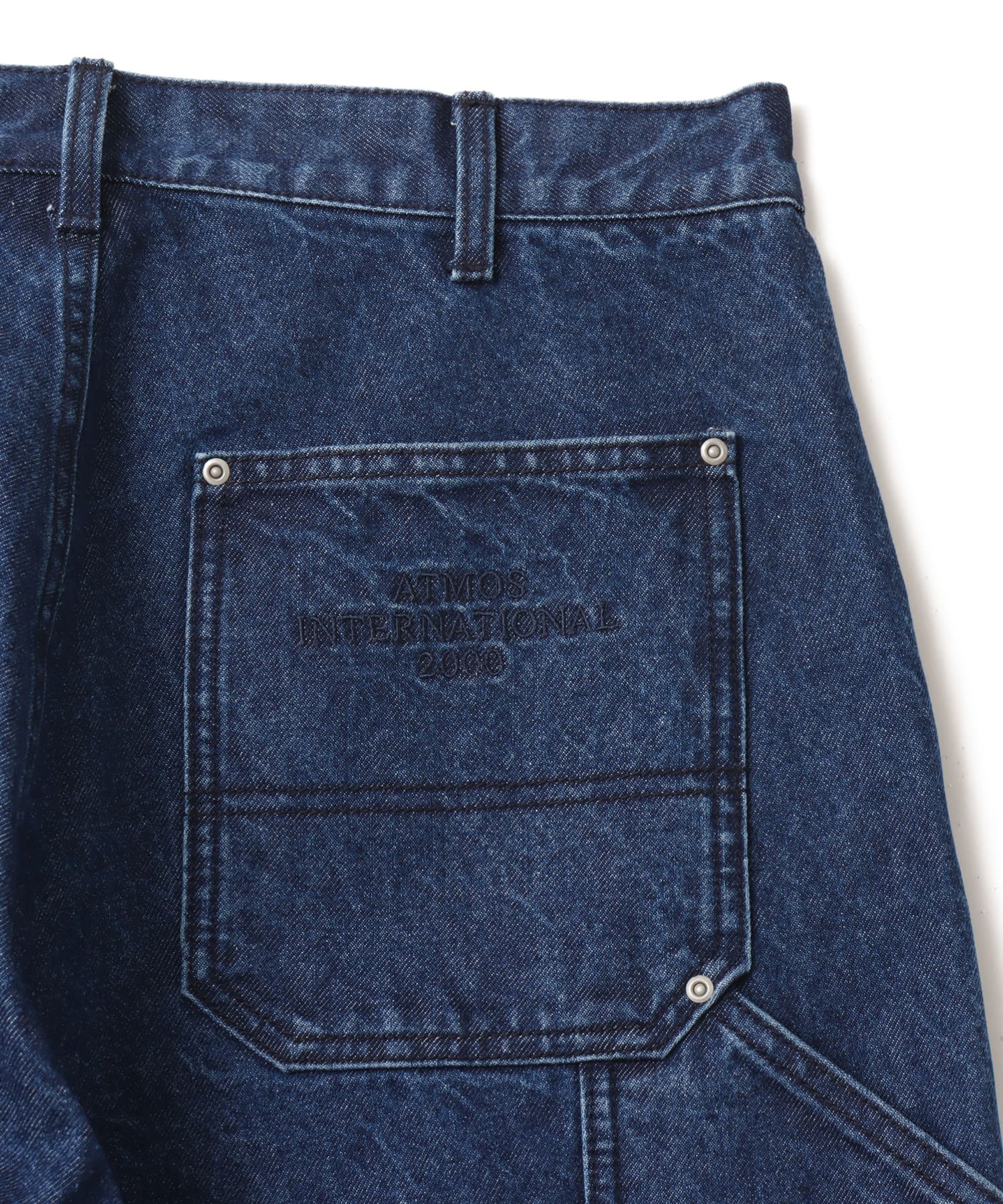 atmos Double-Knee Denim Pants BLUEの画像