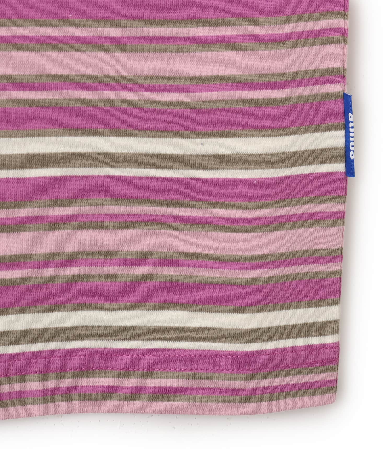 atmos Retro Colorway Border LS T-shirt PINKの画像