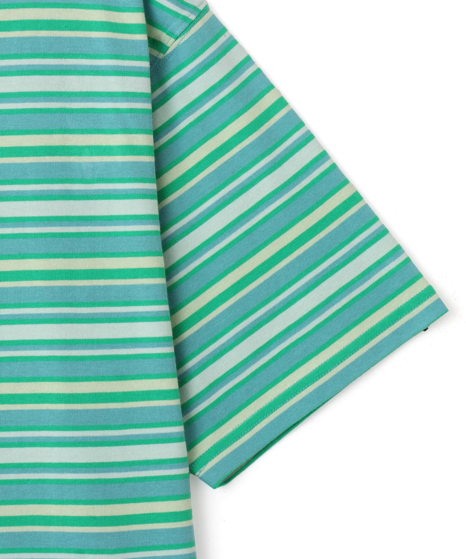 atmos Retro Colorway Border SS T-shirt GREENの画像