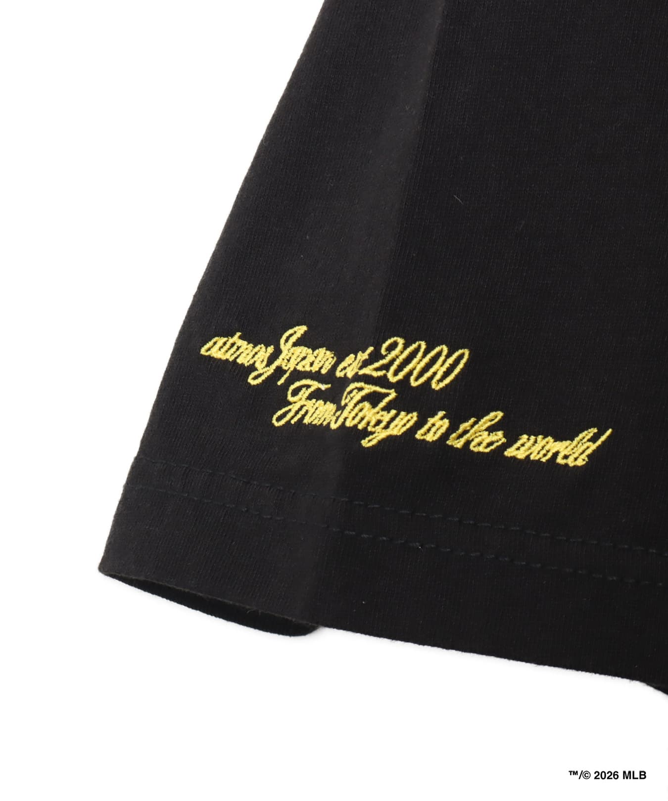 atmos x MLB Patch Logo T-shirt 【SAKURA】 BLACKの画像