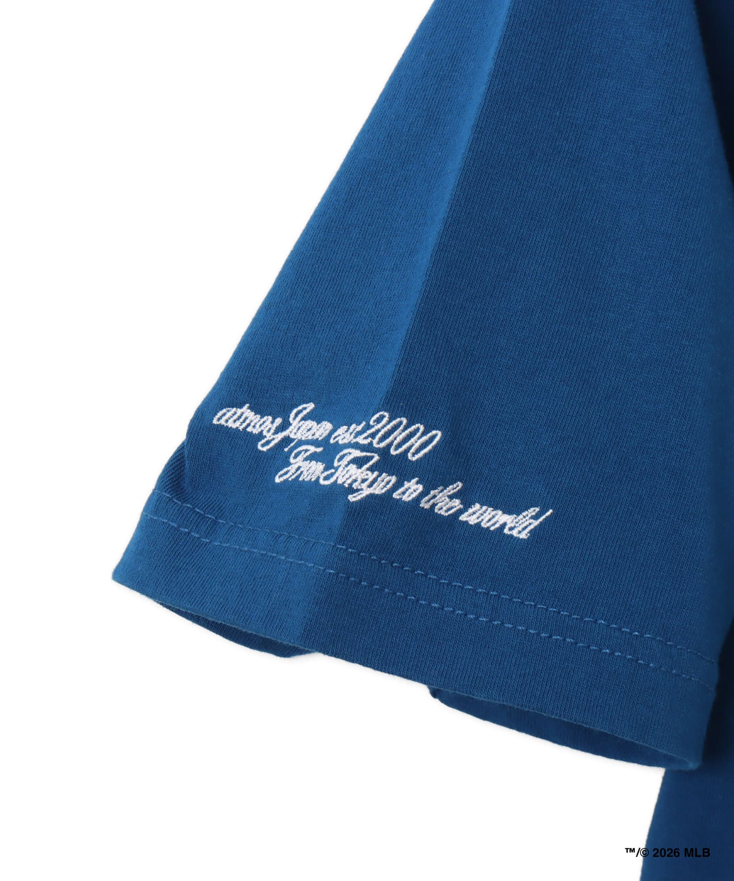 atmos x MLB Patch Logo T-shirt 【SAKURA】 BLUEの画像