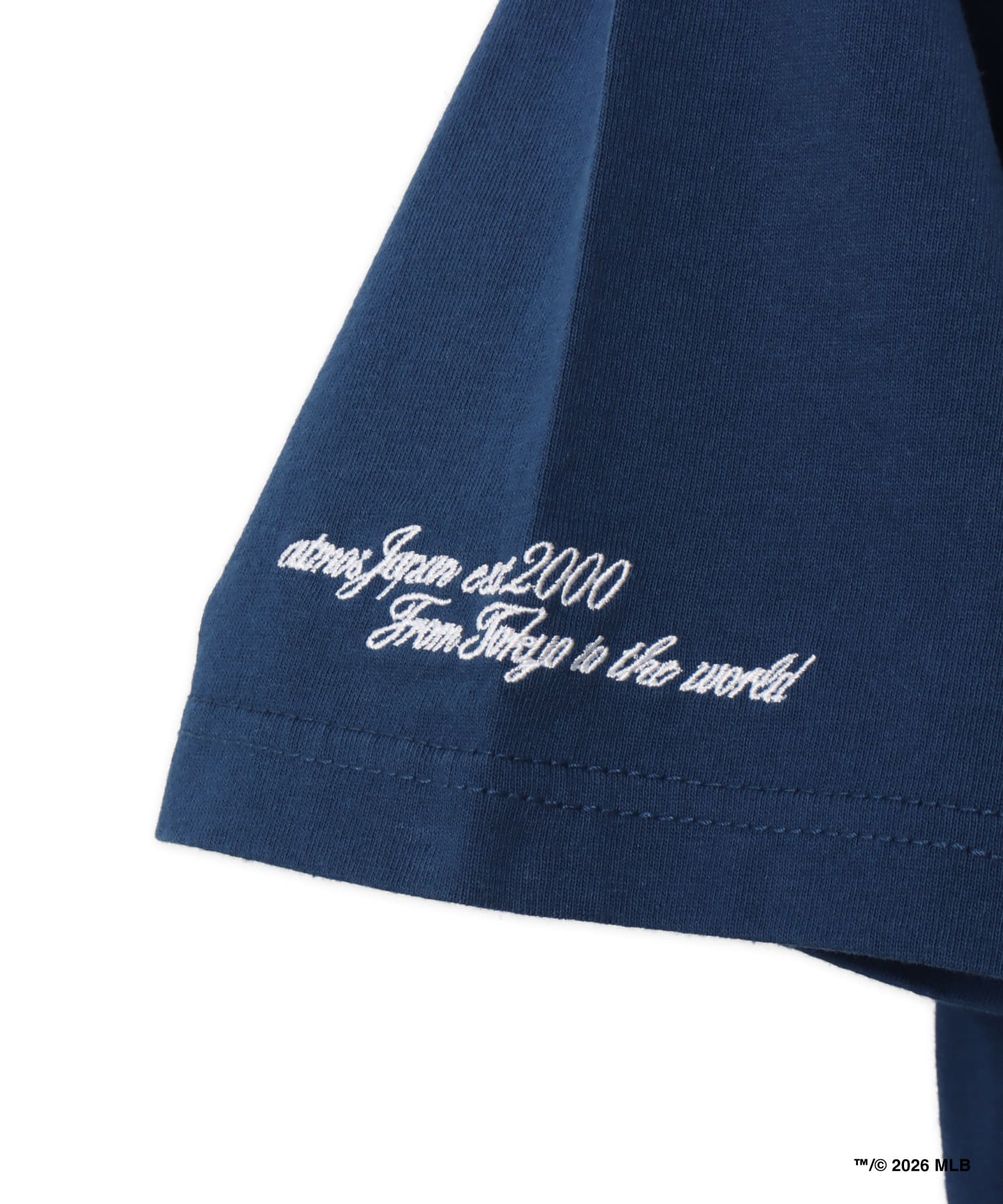 atmos x MLB Patch Logo T-shirt 【SAKURA】 NAVYの画像
