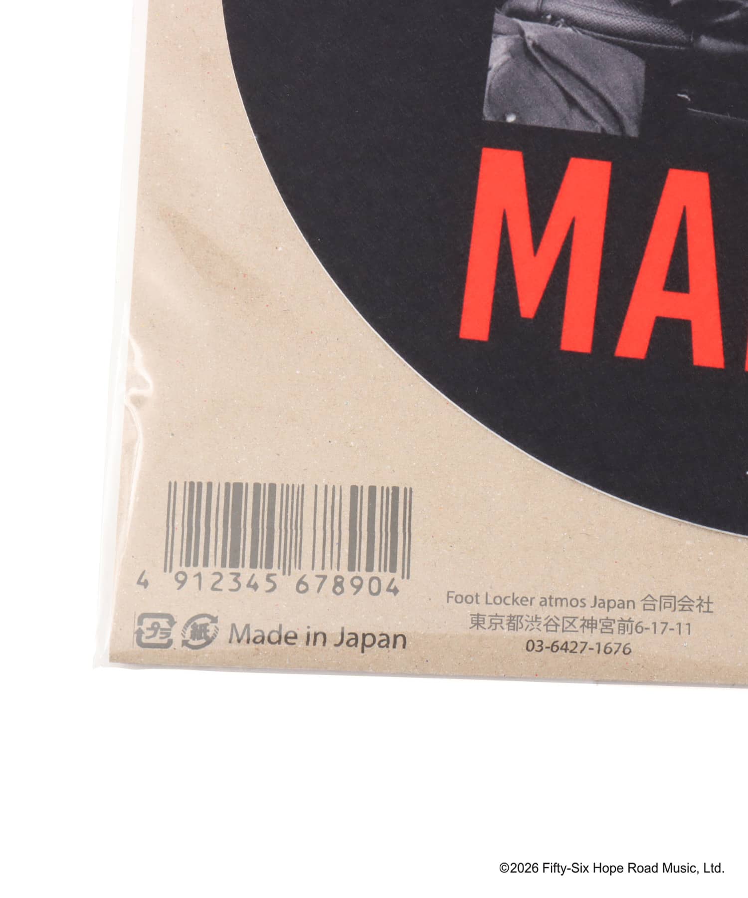 atmos x BOB MARLEY Dr.Suzuki Slipmats BLACKの画像