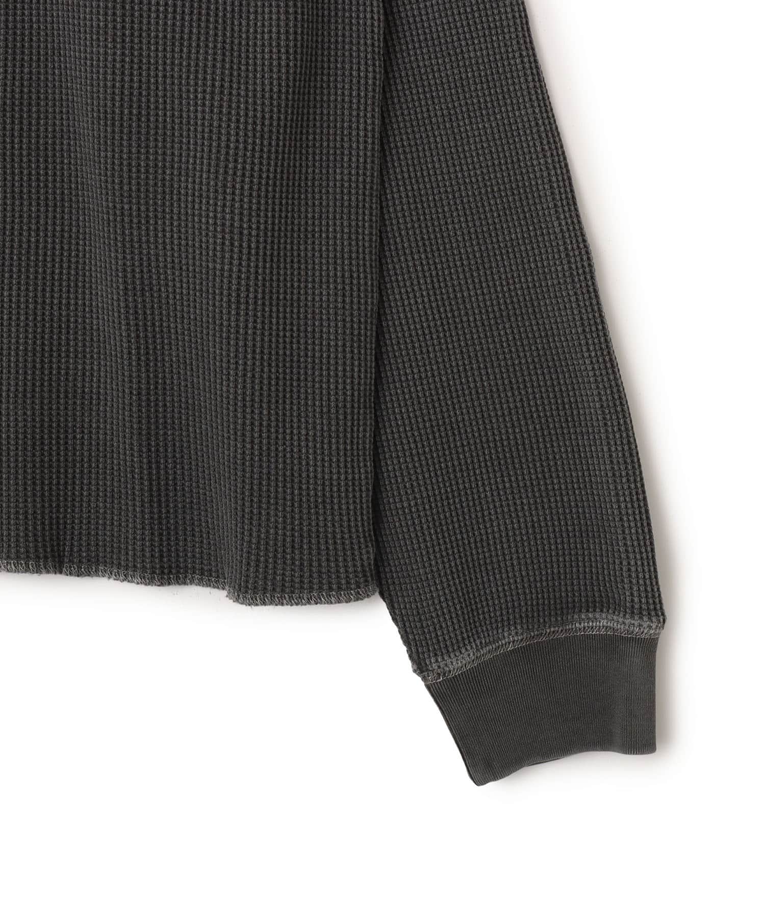 atmos Waffle LS T-shirt LIGHT BLACKの画像