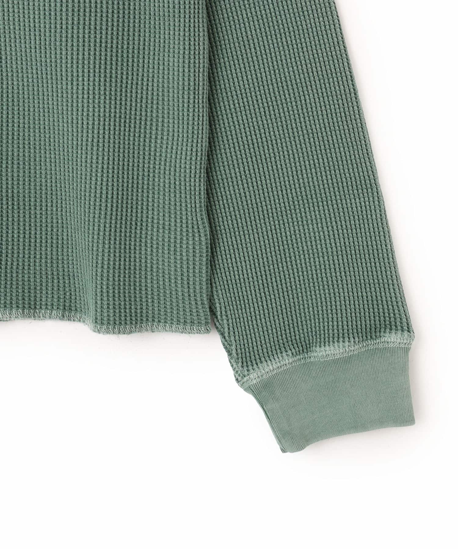 atmos Waffle LS T-shirt LIGHT GREENの画像