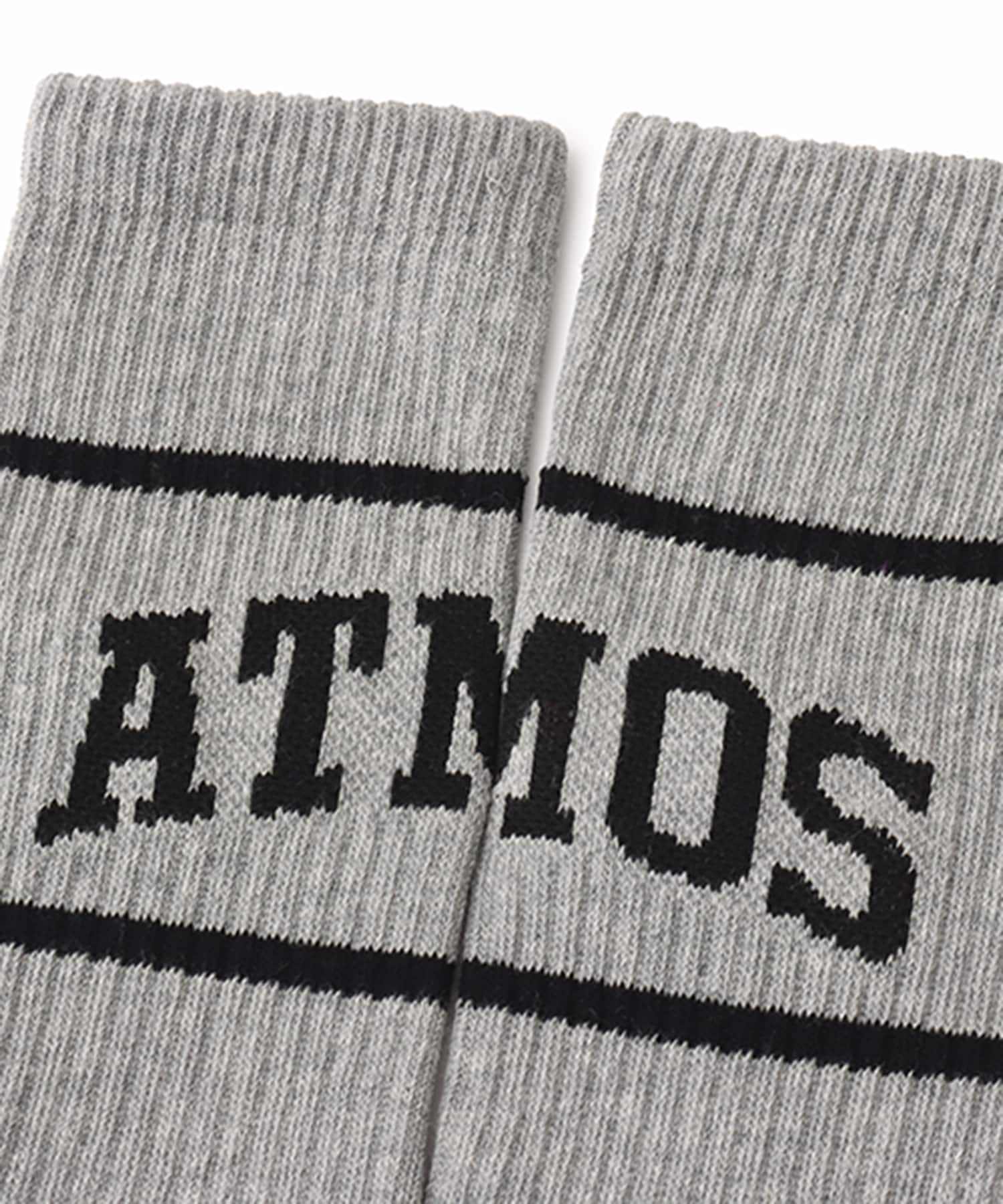 atmos College Logo Line Socks GRAYの画像