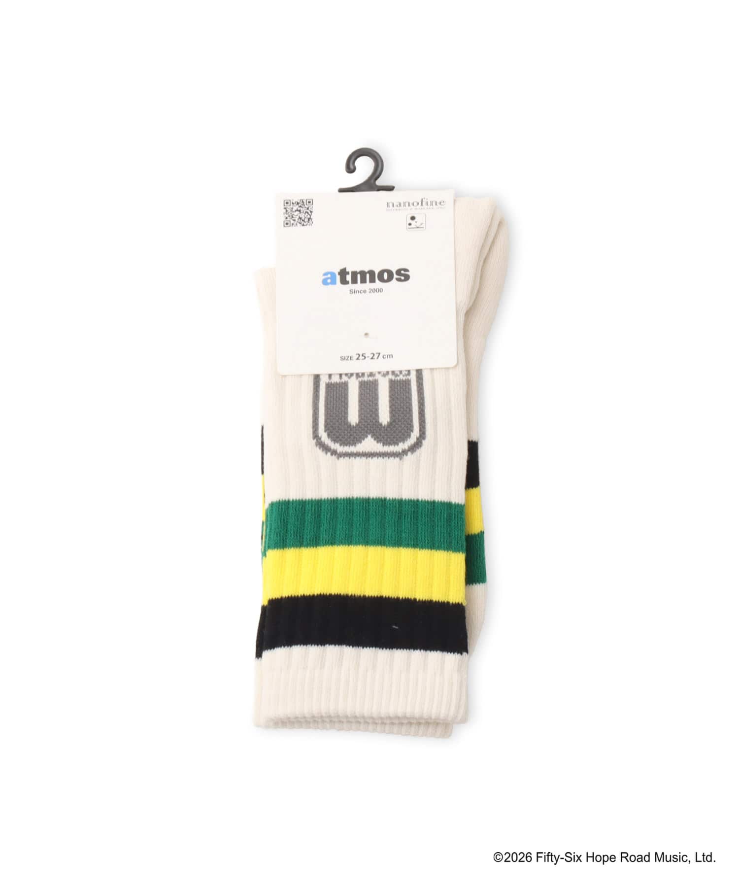 atmos x BOB MARLEY Border Socks GRN x YEL x BLKの画像
