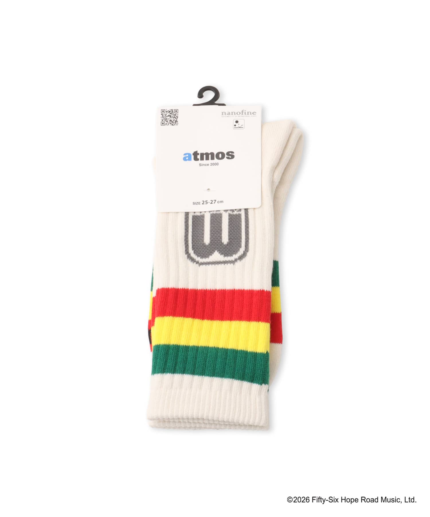 atmos x BOB MARLEY Border Socks GRN x YEL x REDの画像