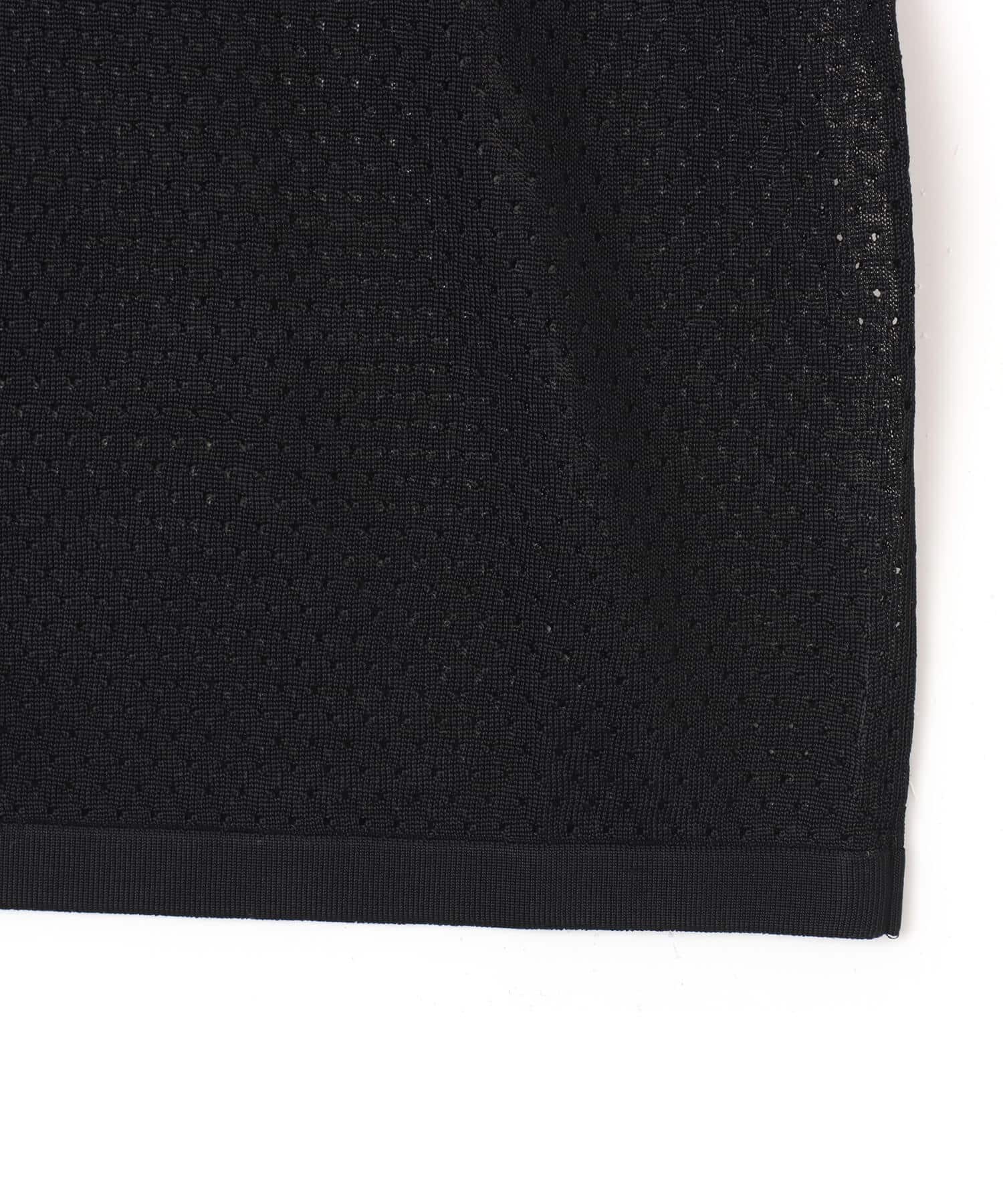 atmos Mesh Polo Shirt BLACKの画像