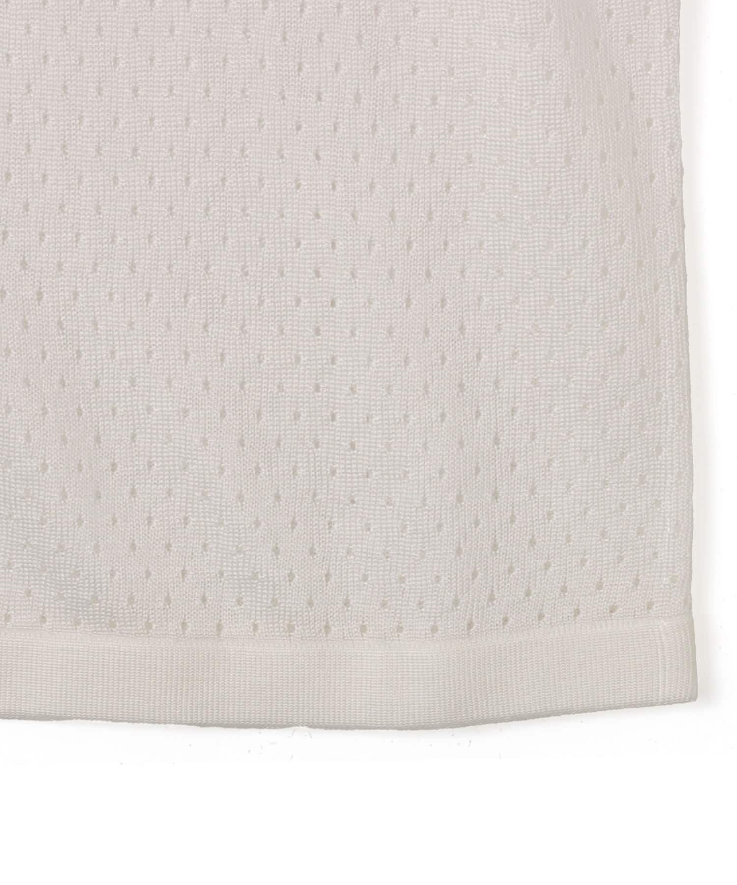 atmos Mesh Polo Shirt WHITEの画像