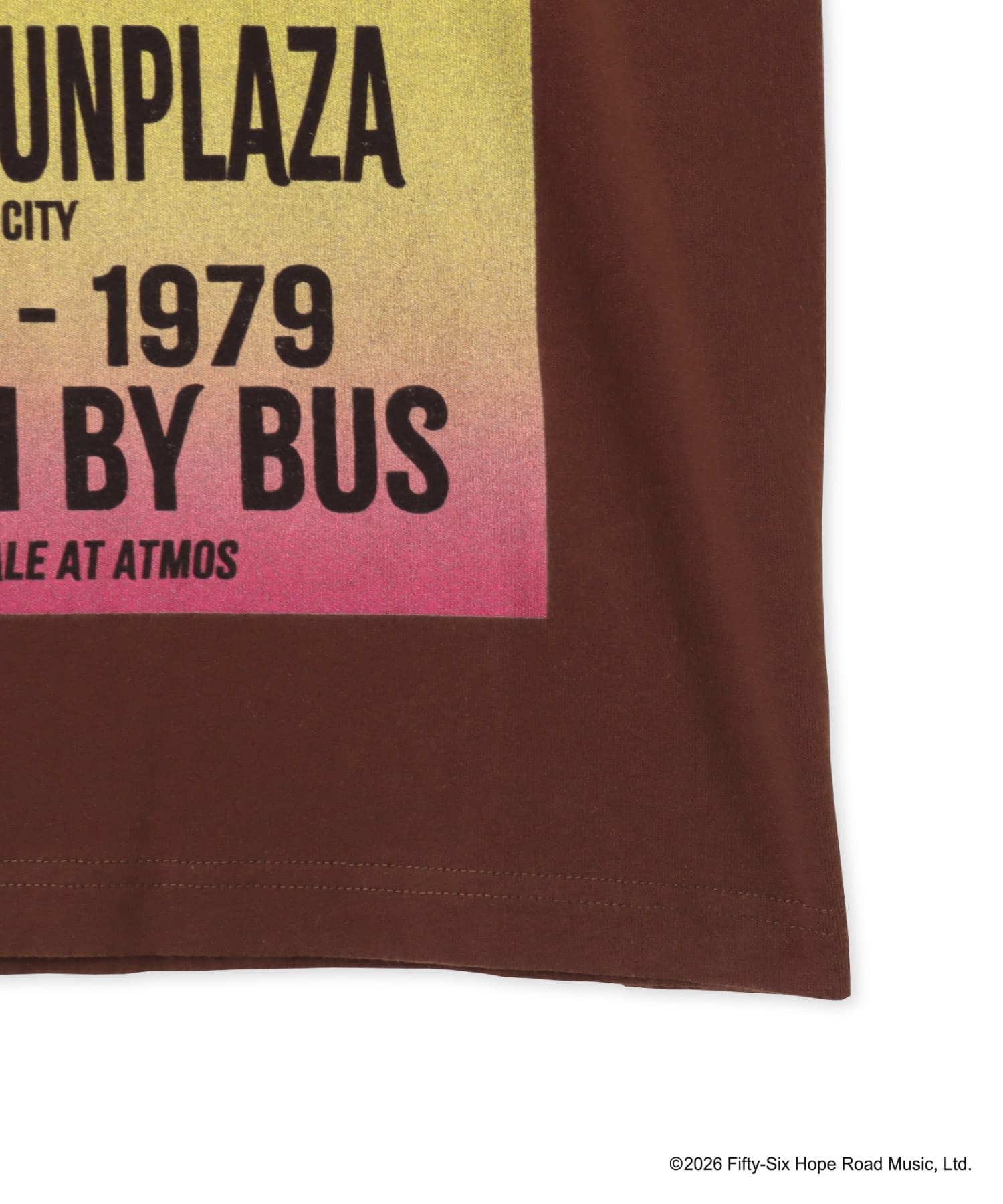 atmos x BOB MARLEY BABYLON BY BUS T-shirt BROWNの画像