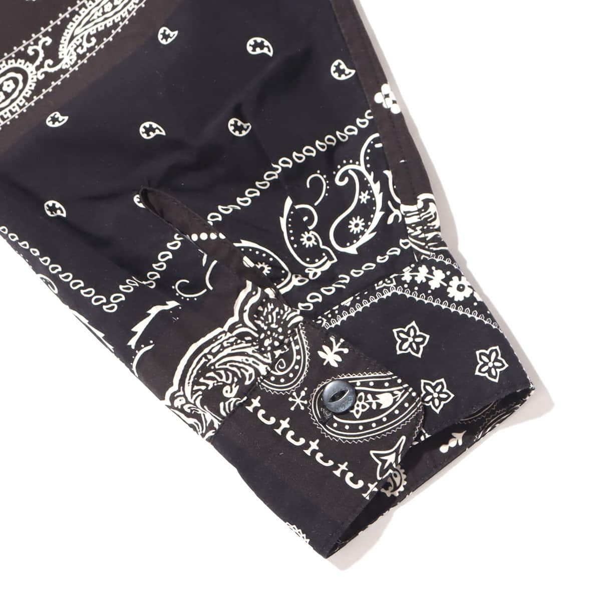 atmos x ELEPHANT BRAND PAISLEY PATCHWORK SHIRT BLACK 22SP-I