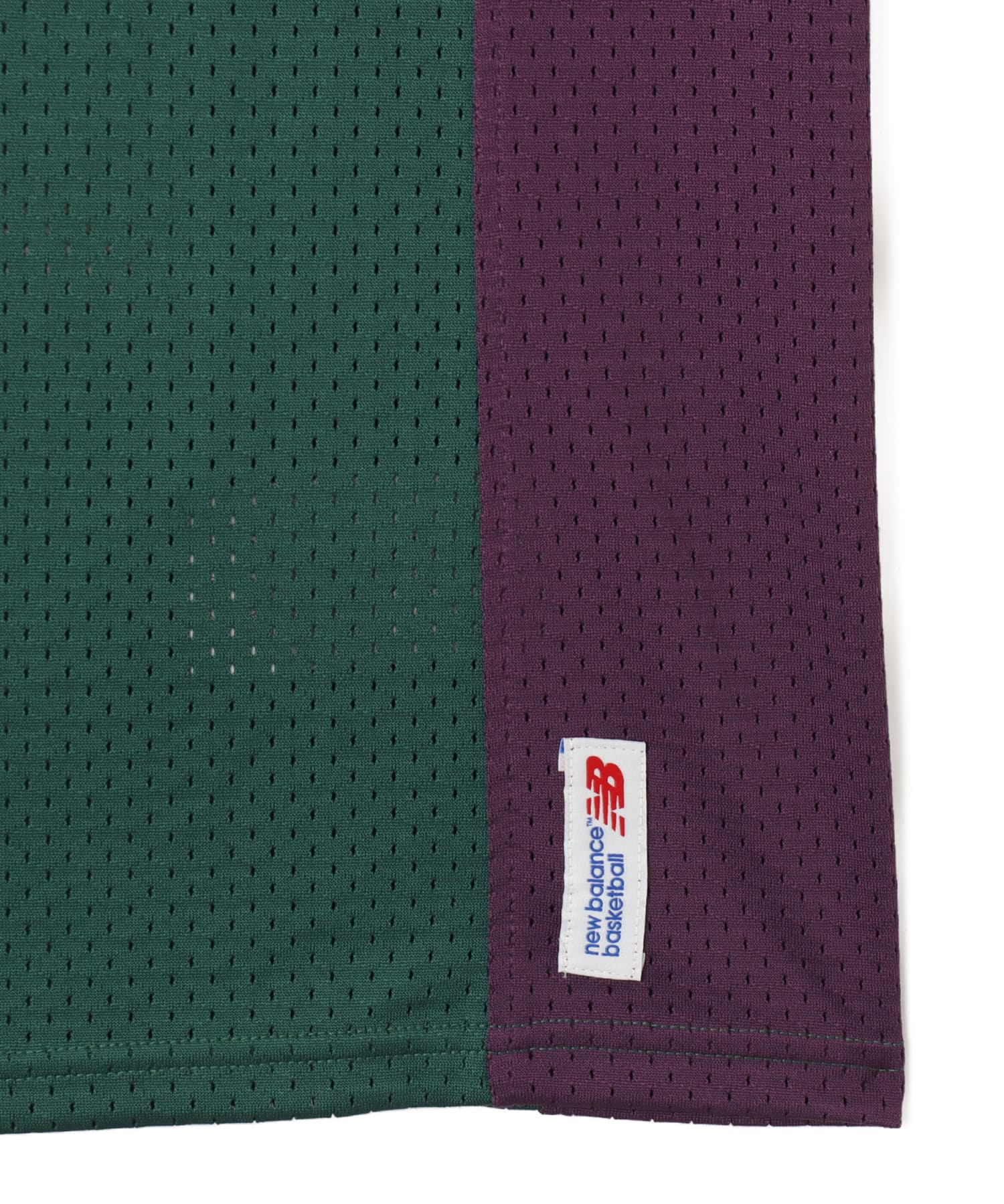 New Balance Basketball V-Neck Mesh Jersey ナイトウォッチグリーンの画像