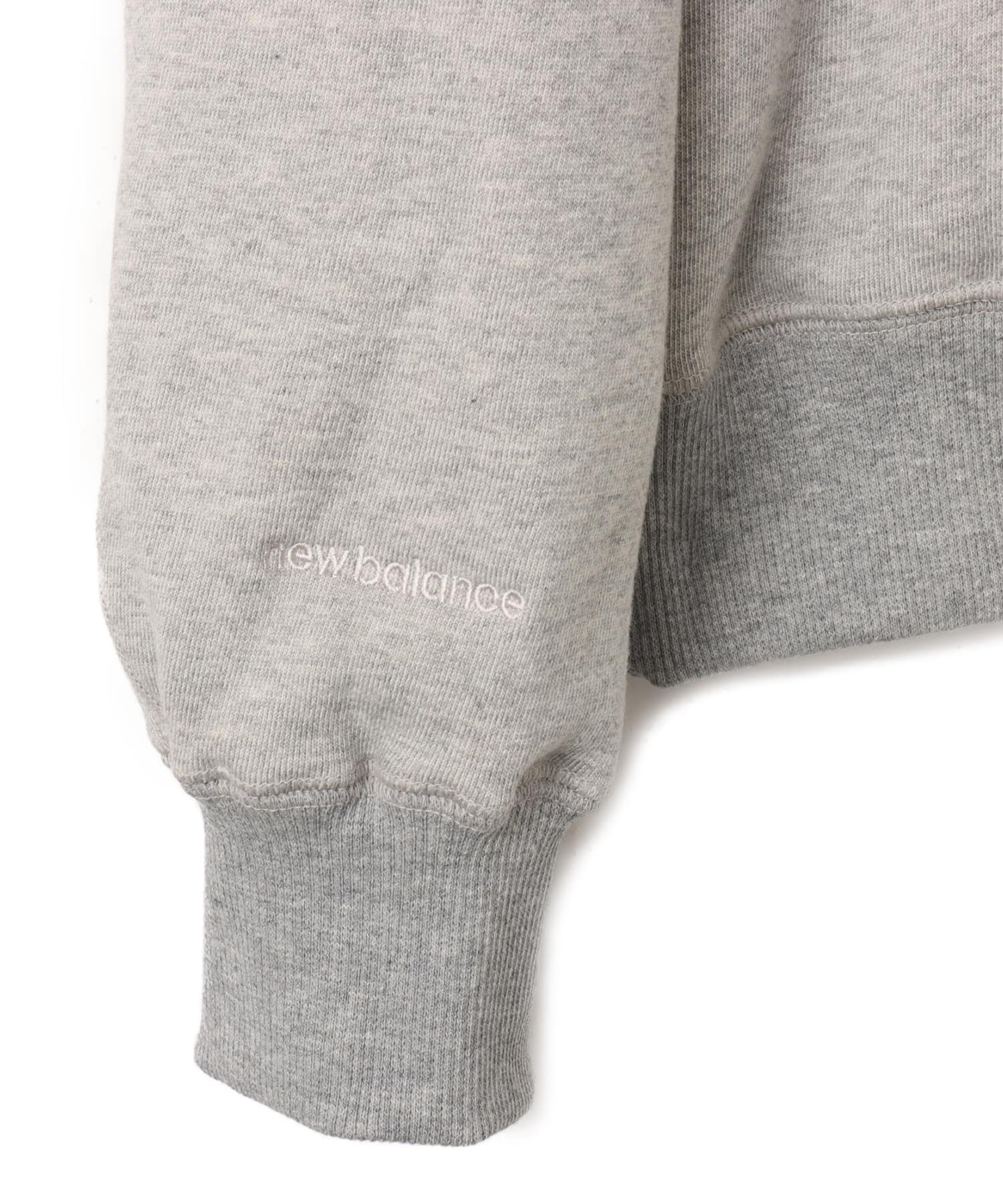 New Balance NB Grey Regular Fit Crew Neck アスレチックグレーヘザーの画像