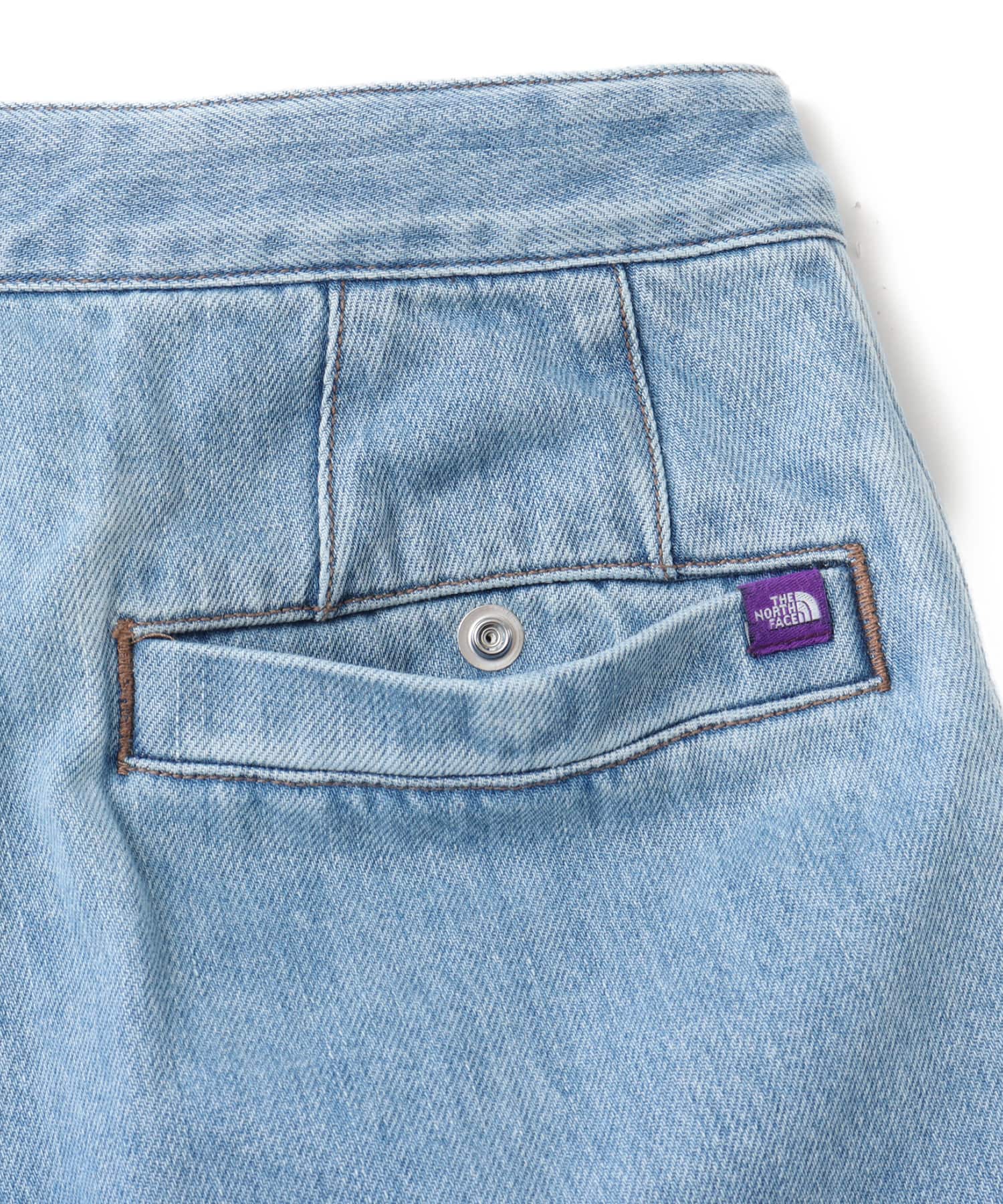THE NORTH FACE PURPLE LABEL Denim Tuck Field Shorts Indigo THE NORTH FACE PURPLE LABEL Denim Tuck Field Shorts Indigo