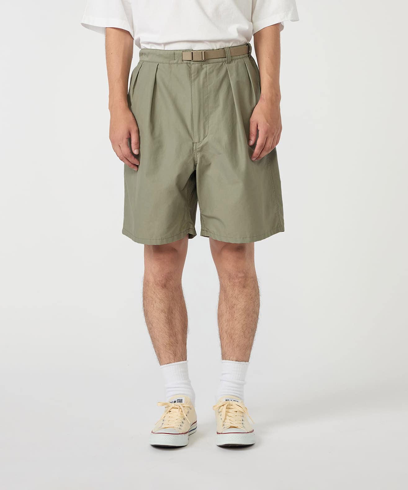 THE NORTH FACE PURPLE LABEL Double Peak Tuck Field Shorts Light Sageの画像