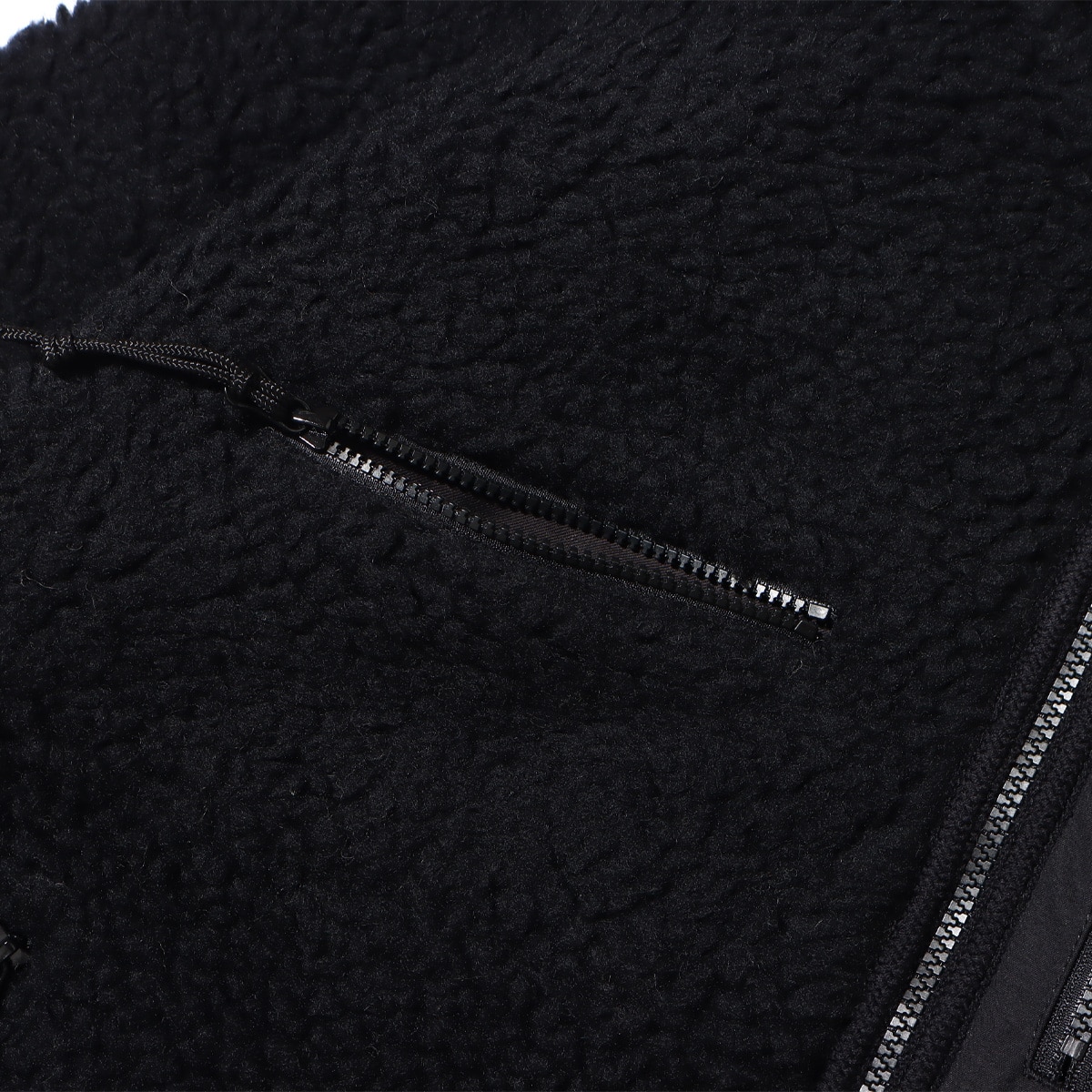 THE NORTH FACE PURPLE LABEL Wool Boa Fleece Field Coat Black