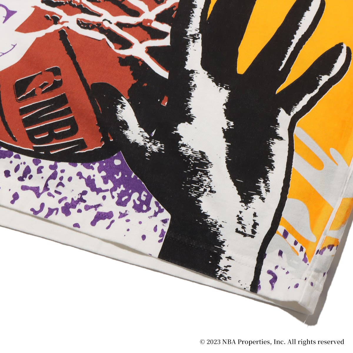 TOKYO23 NBA Over print T-shirts LAKERS 23FW-Sの画像