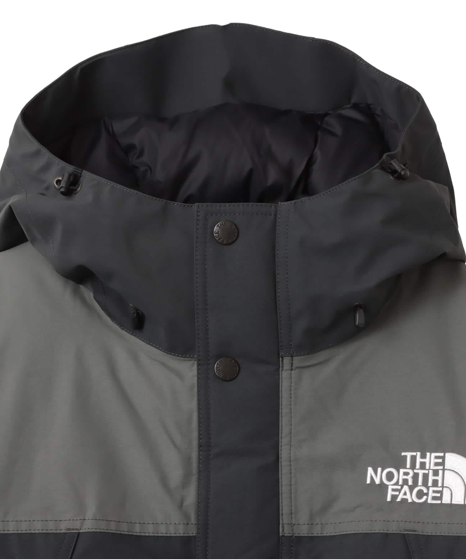 THE NORTH FACE Mountain Down Jacket ヒューズボックスグレーxアスファルトグレーの画像