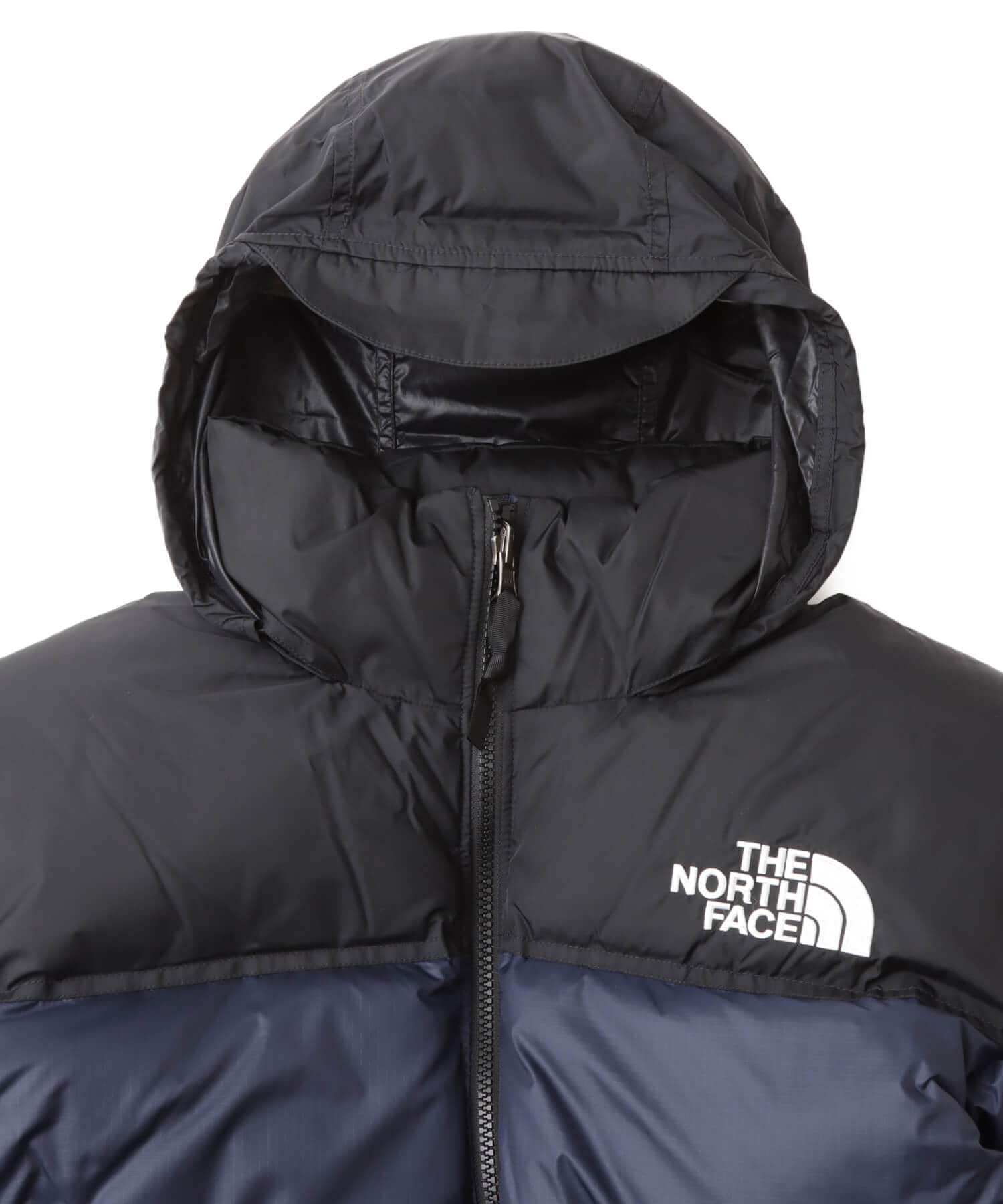 THE NORTH FACE Nuptse Jacket ブラックxアーバンネイビーの画像