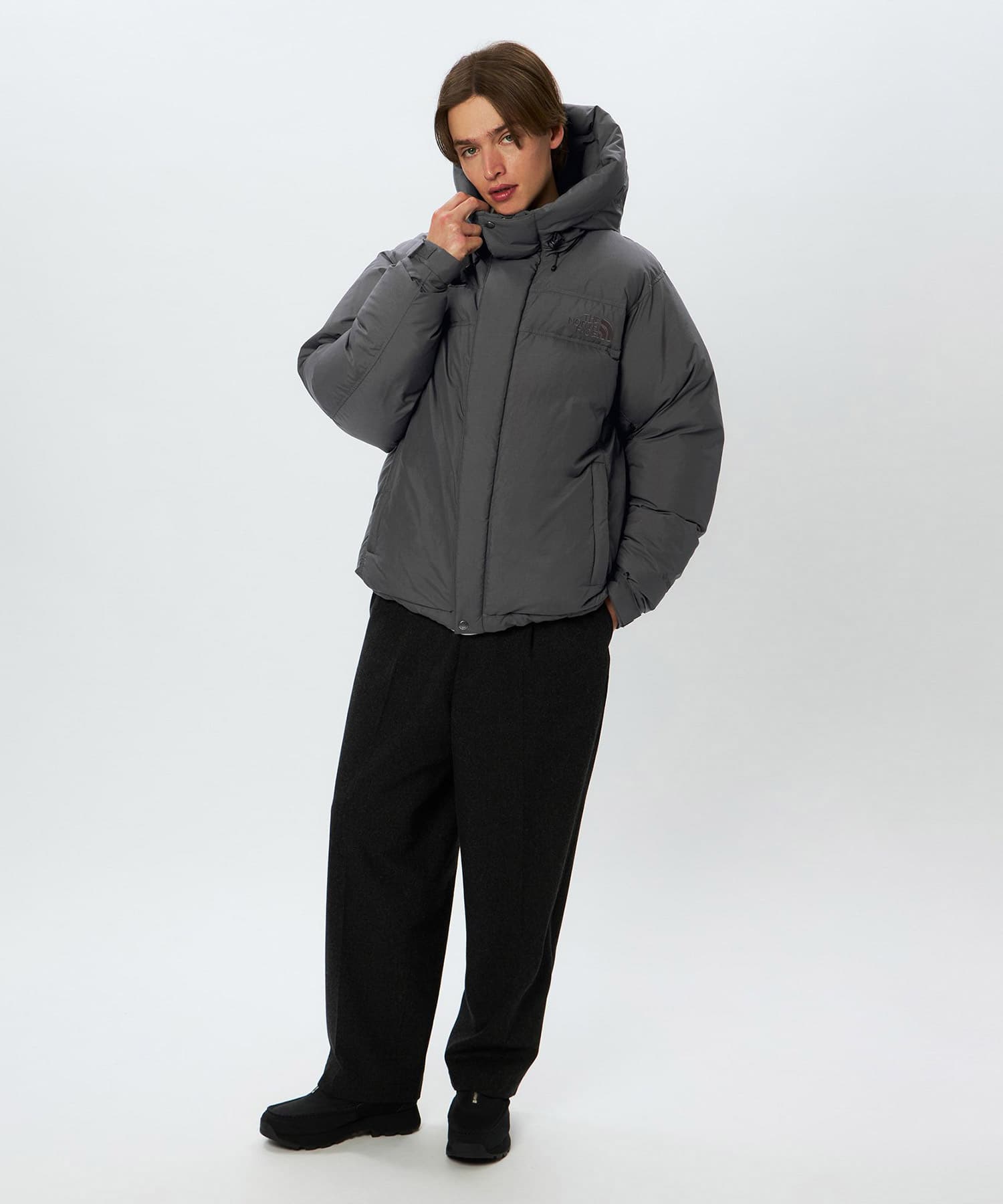 THE NORTH FACE Alteration Baffs Jacket グラファイトグレーの画像