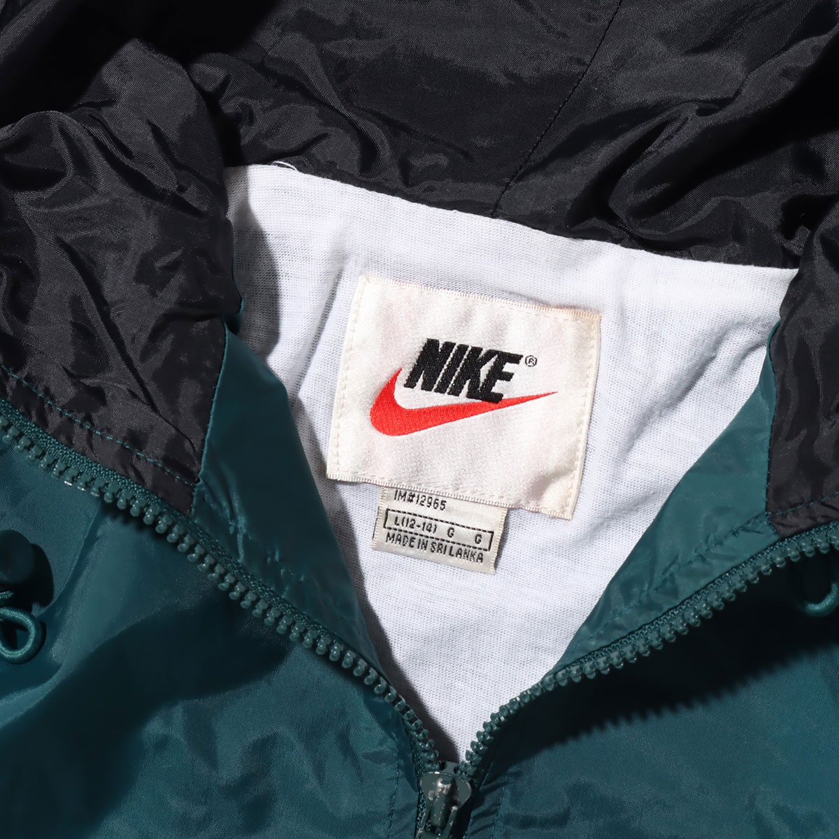 NIKE HOOD NYLON JACKET 90年代 USED GREEN 21SS-I